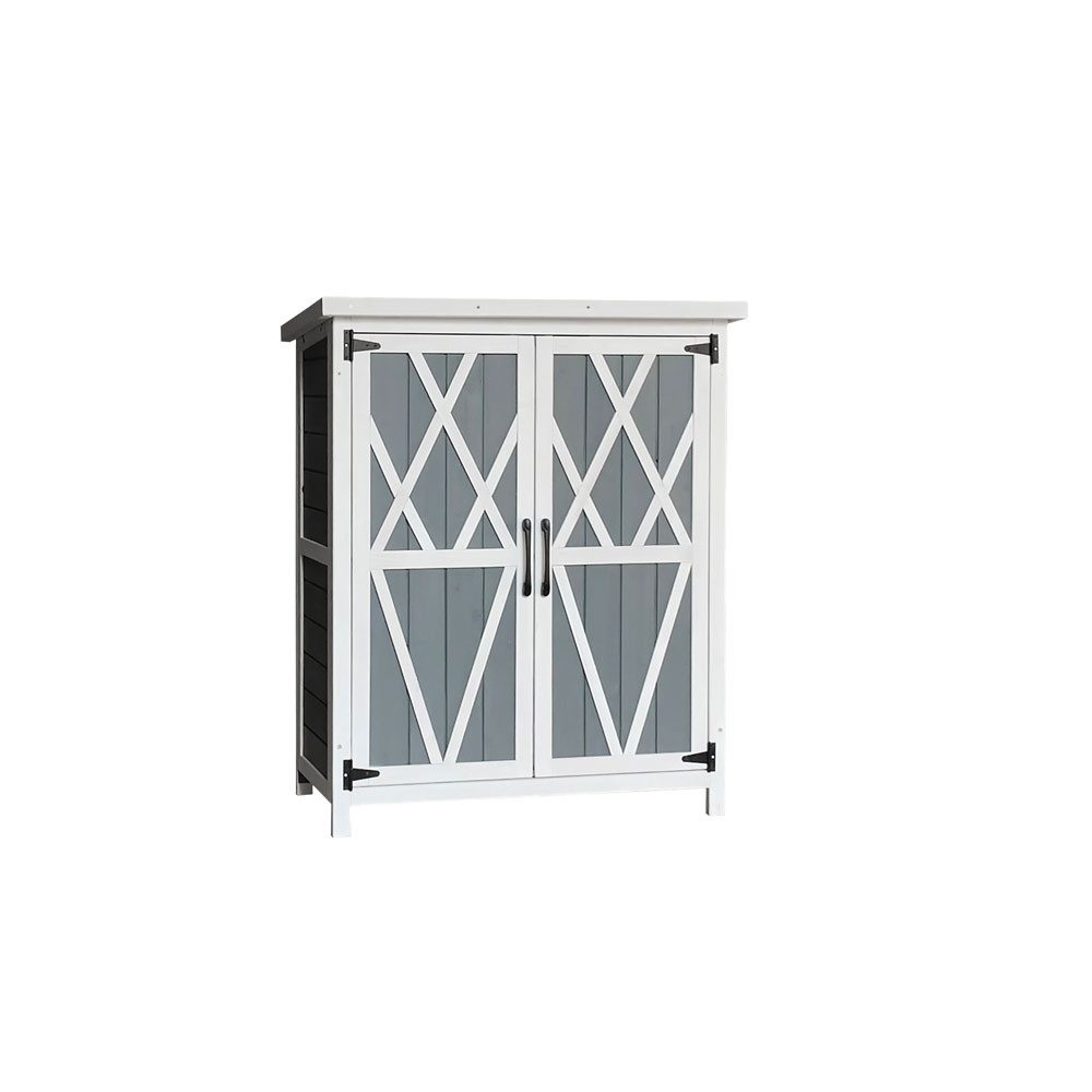 HOME DELUXE Geräteschrank Gartenschrank YANA aus Holz Größenauswahl - Auflagenbox, Gartenbox wasserfest
