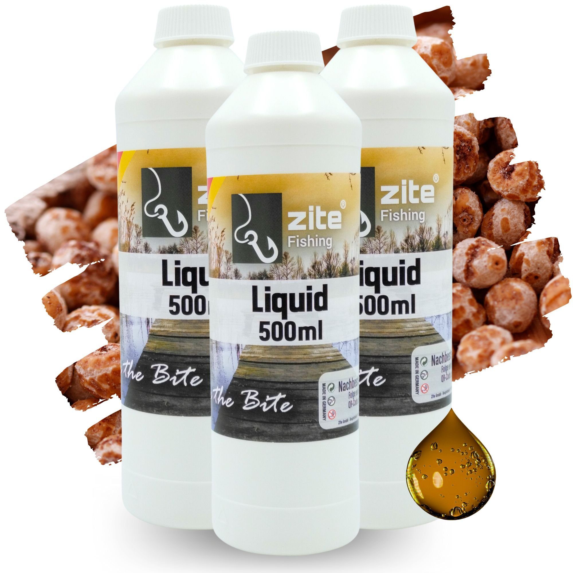 Kunstköder Flüssiglockstoff 1,5 l Aroma Karpfenliquid Set Boilie- & Feederfischen