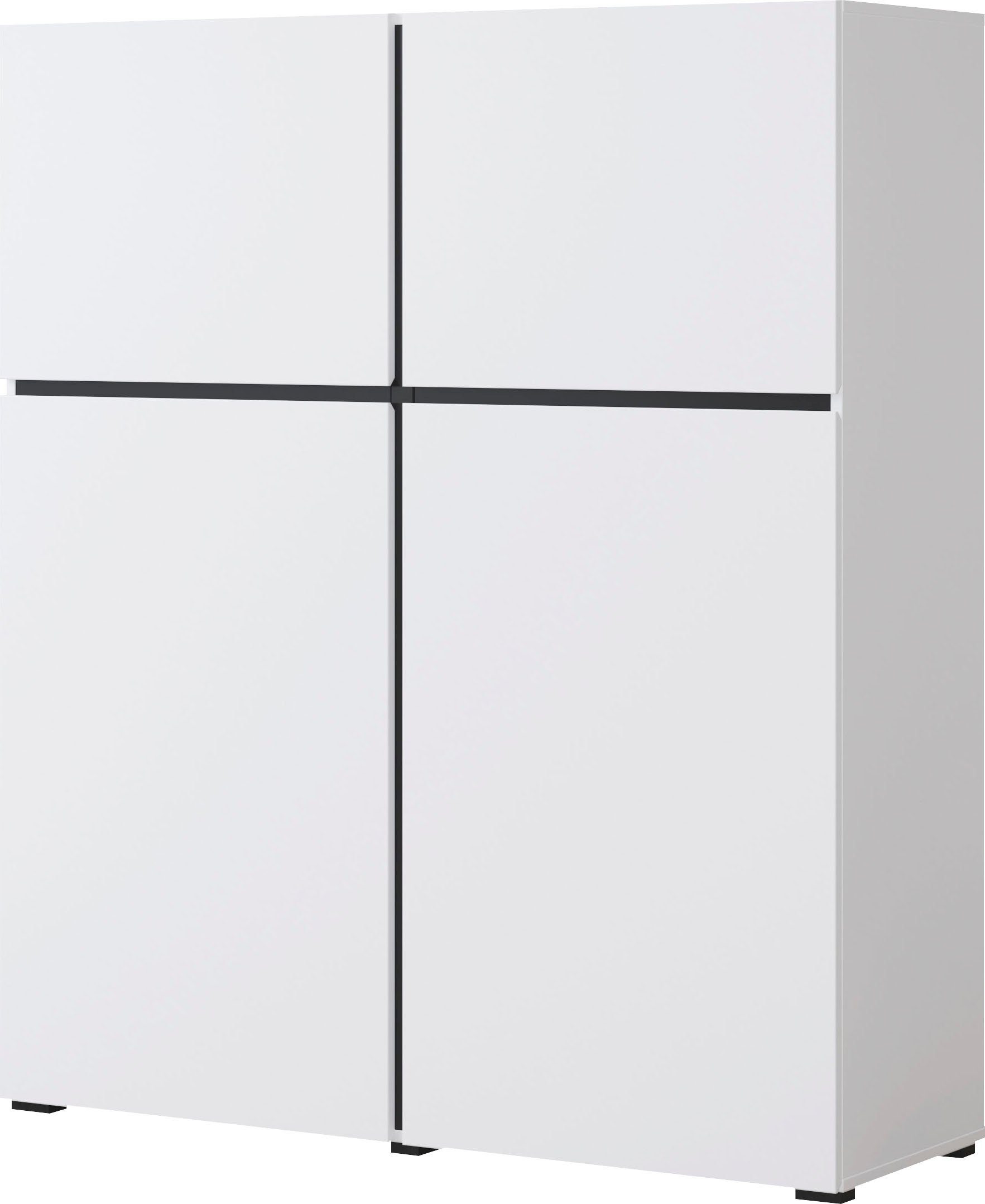 INOSIGN Highboard Cross, moderne grifflose Hochkommode günstig online kaufen