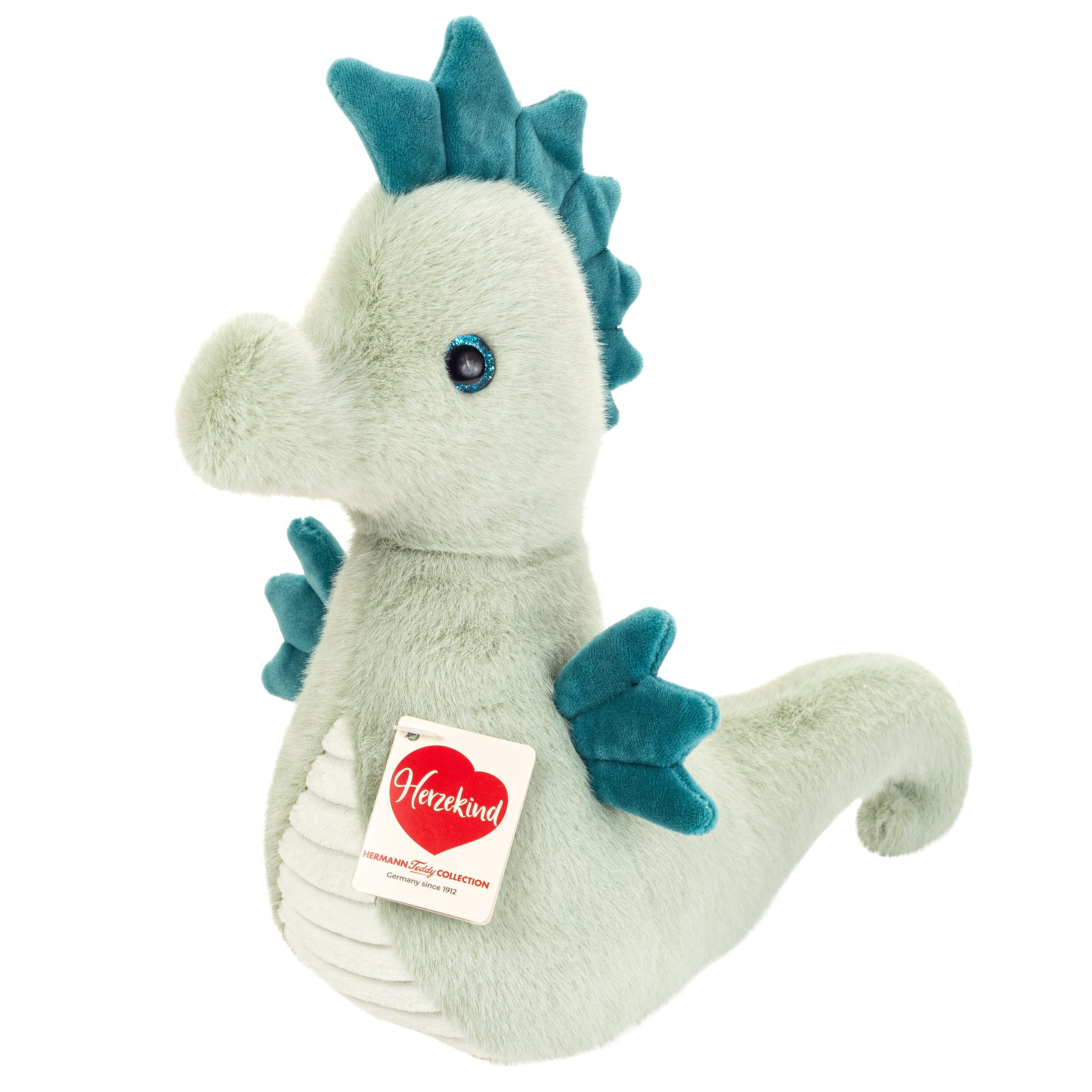 Teddy Hermann® Kuscheltier Seepferdchen Melba, grün, 23 cm, zum Teil aus recyceltem Material