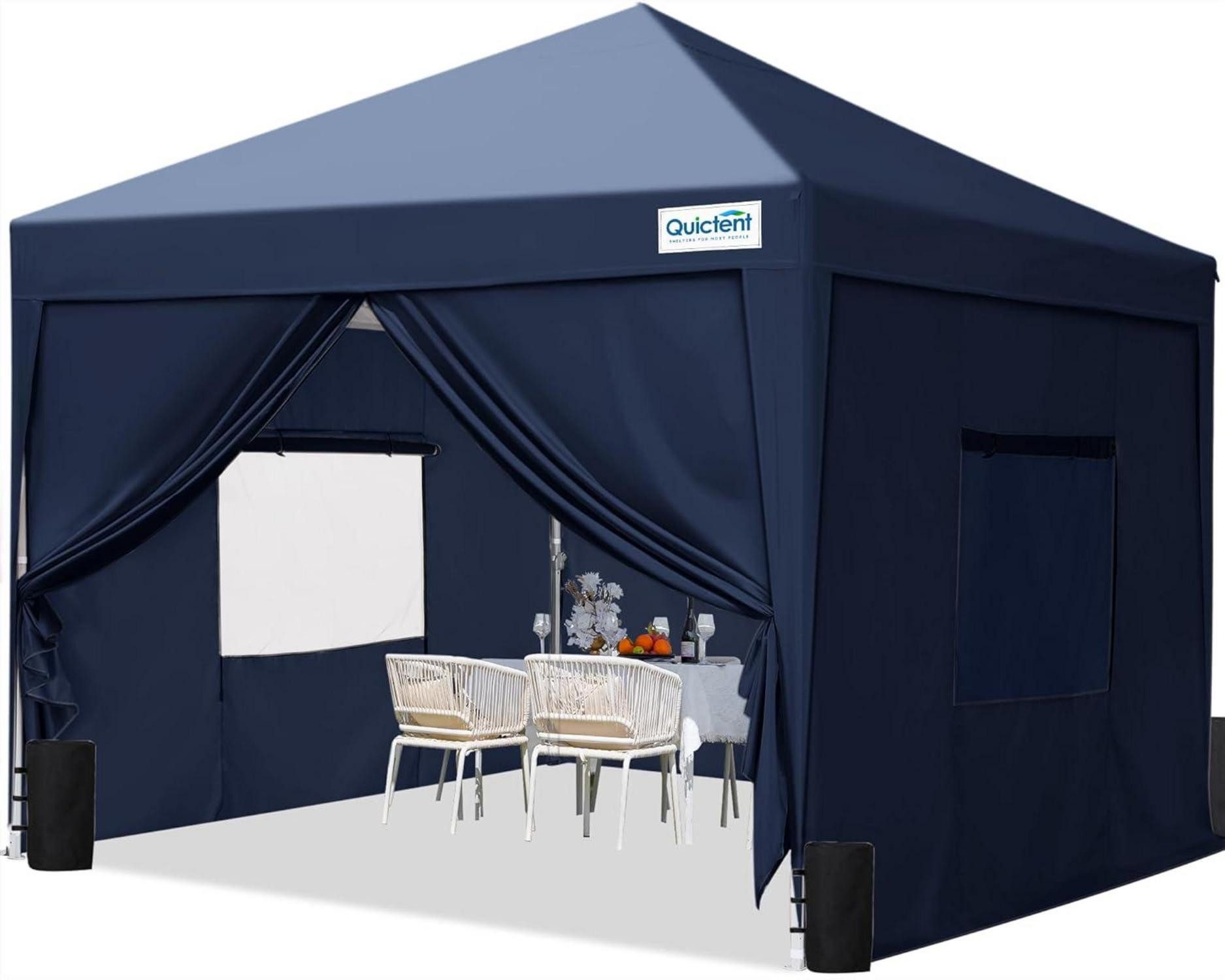 Faltpavillon Pavillon 3x3 Faltpavillon Entlüftung Wasserdicht Stabil Winterfest 4