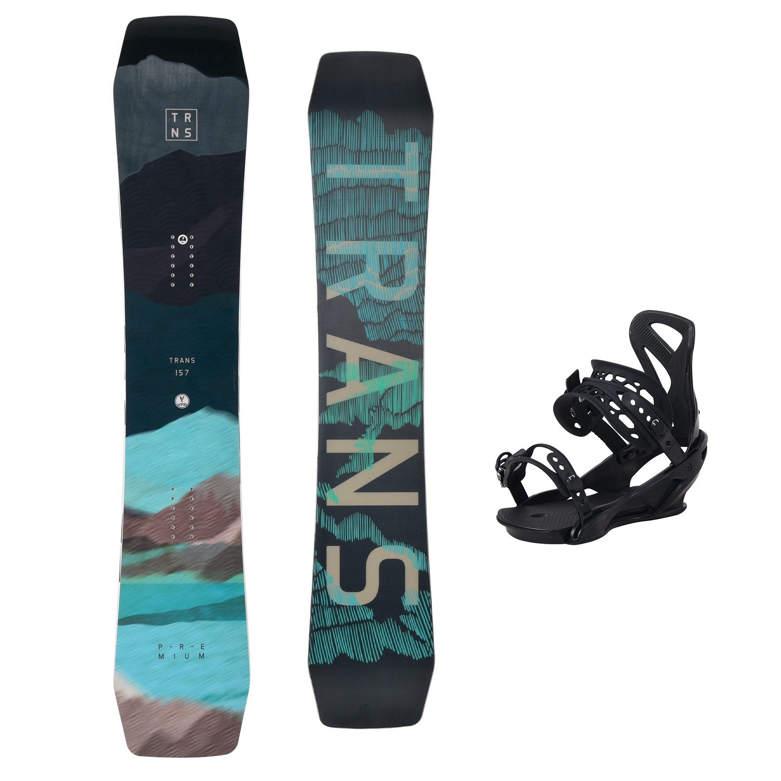 Snowboard Trans Snowboard Set Premium Team 152 cm + Team Pro M Bindung