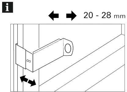 Verbinder Spannvitrage-Adapter, GARDINIA, (Set, 2-St), Serie Spannvitrage Ø  7/9 mm, Für Fensterflügelstärken von 20 - 28 mm