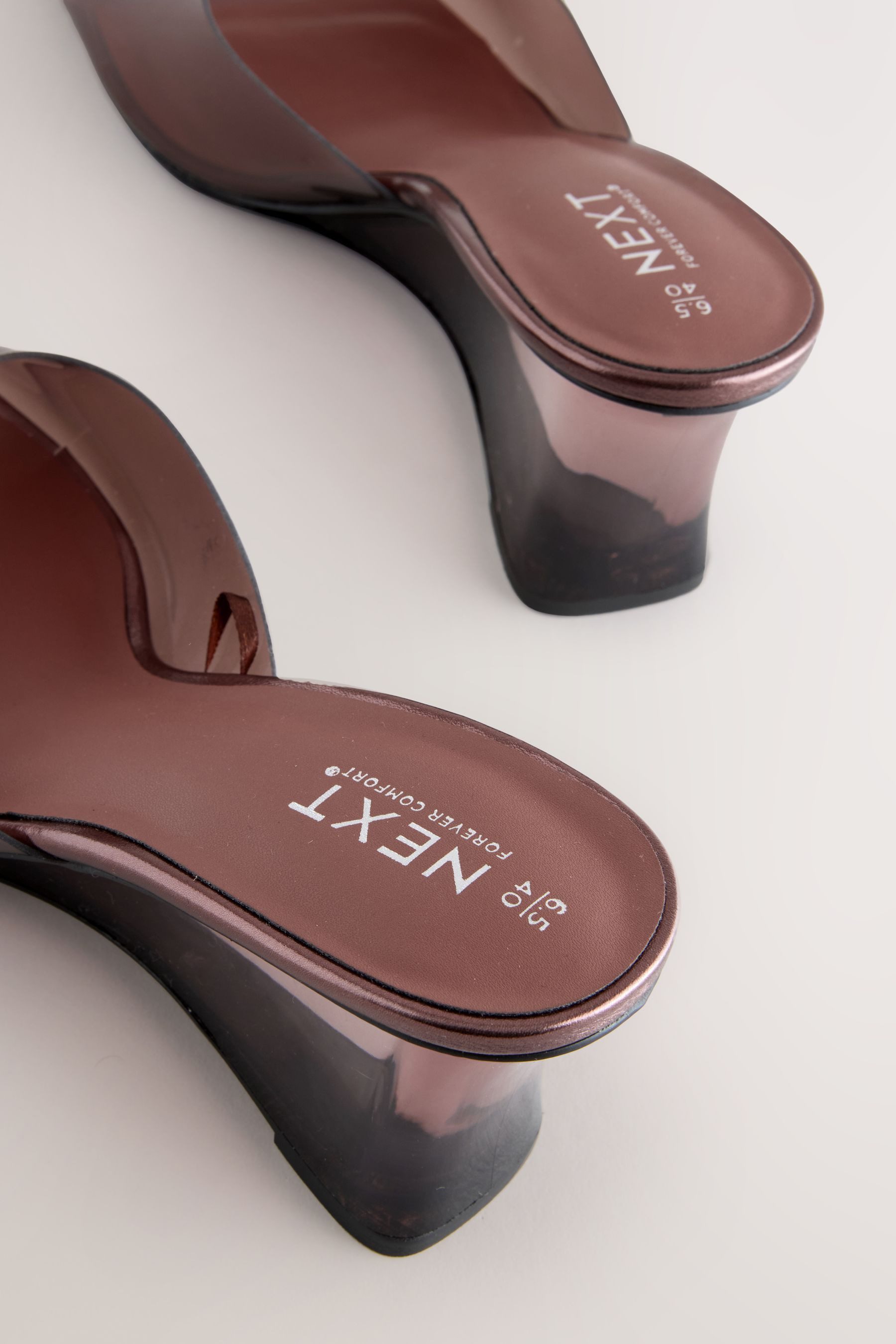 Next Forever Comfort® Vinyl-Keilabsatzpantoletten Keilsandalette (1-tlg) günstig online kaufen