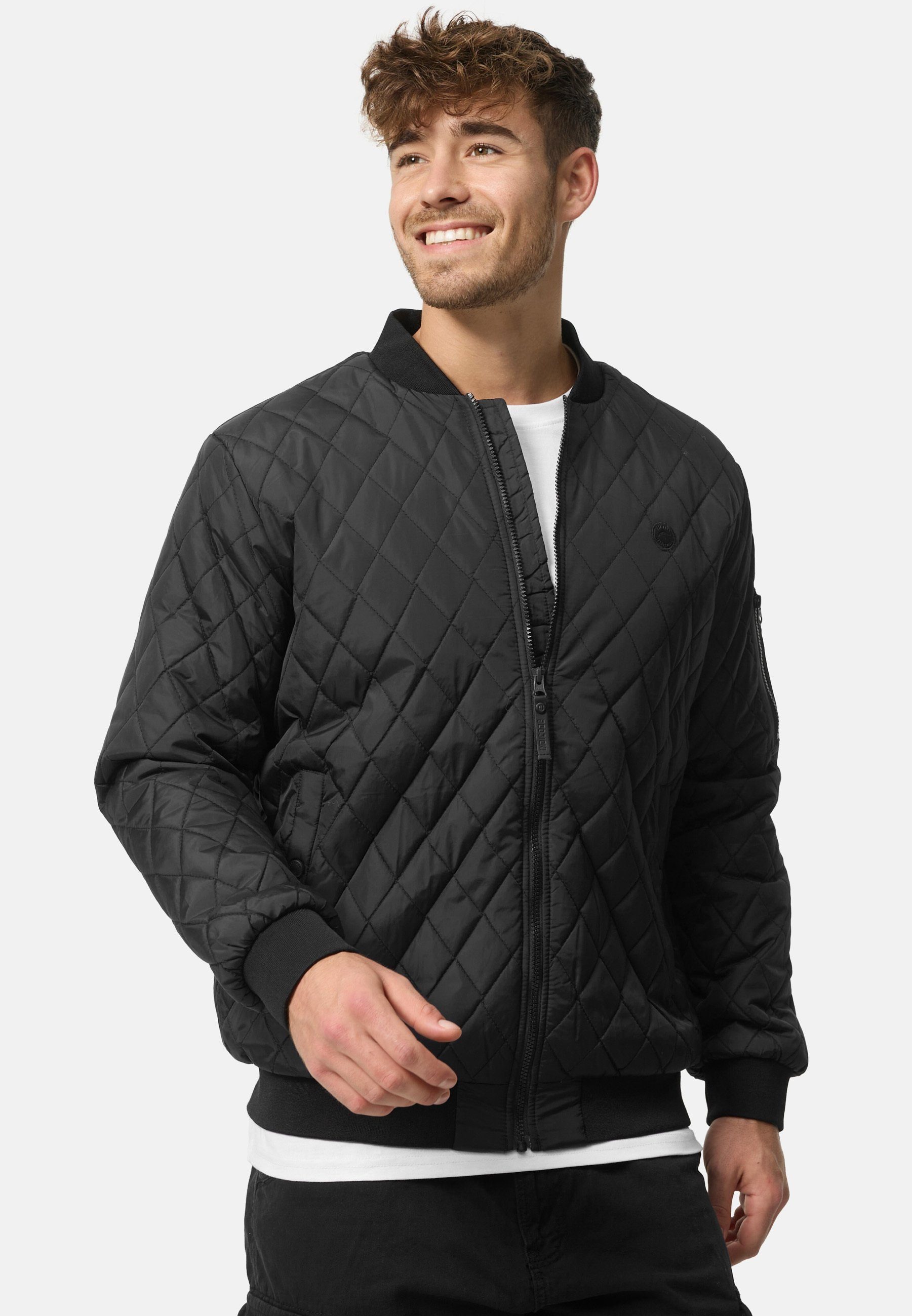 Indicode Novak Black Bomberjacke