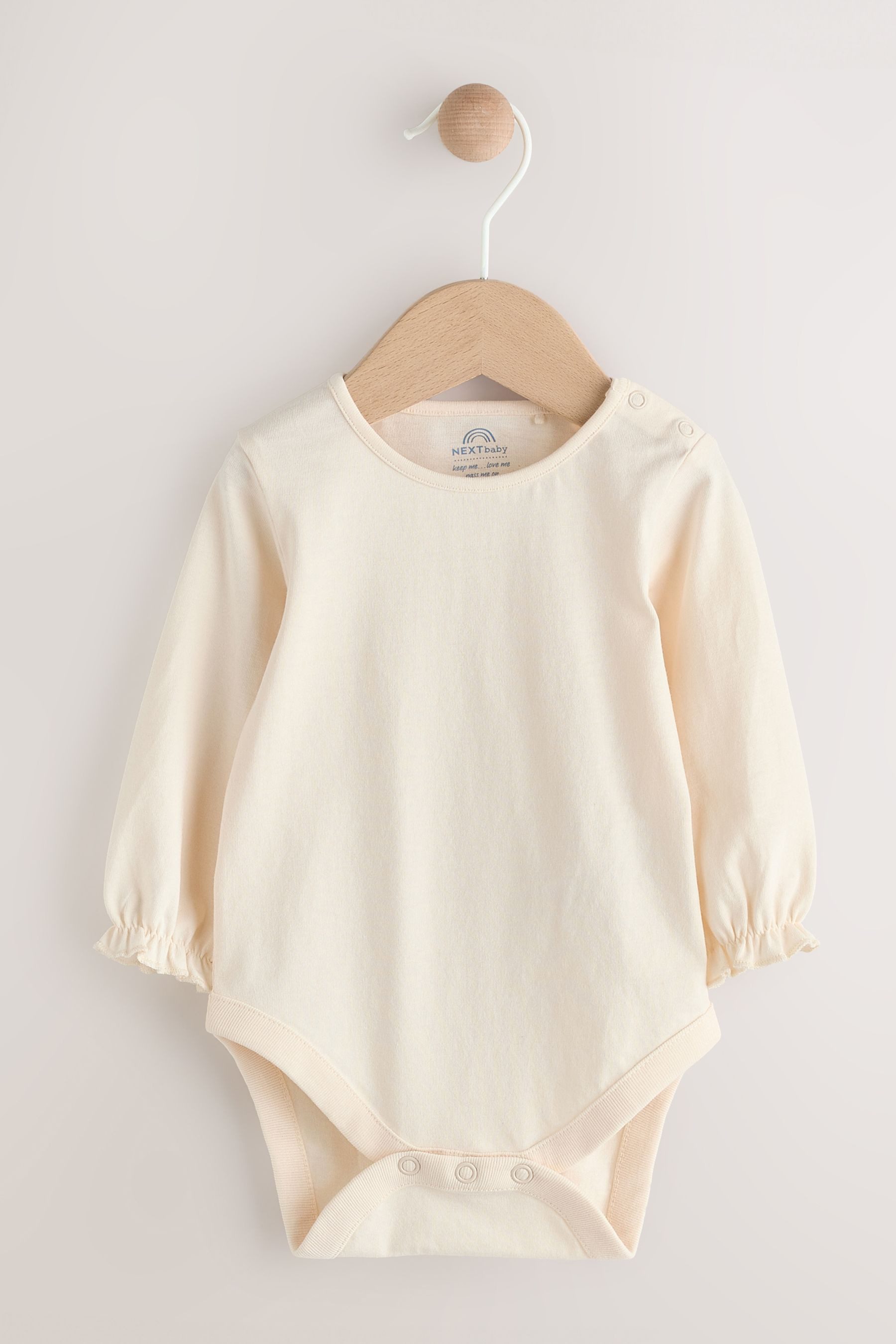 Next Langarmshirt & Hose Babyset aus Langarm-Babybody und Latzhose (2-tlg)