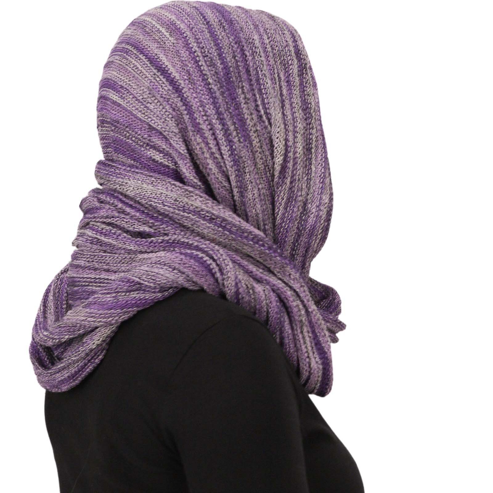 Dreadtube Lila Hijab Hijab Multifunktionstuch Kapuzenschal UND Loop MAGIE KUNST Schlauchschal