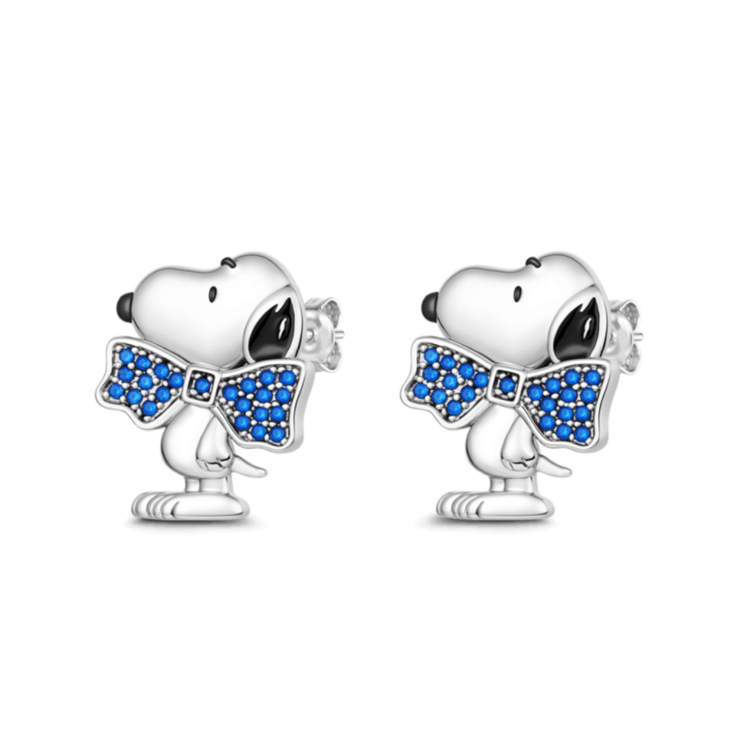 Gnoce Ohrring-Set Gnoce Ohrstecker Snoopy mit Schleife JOE147