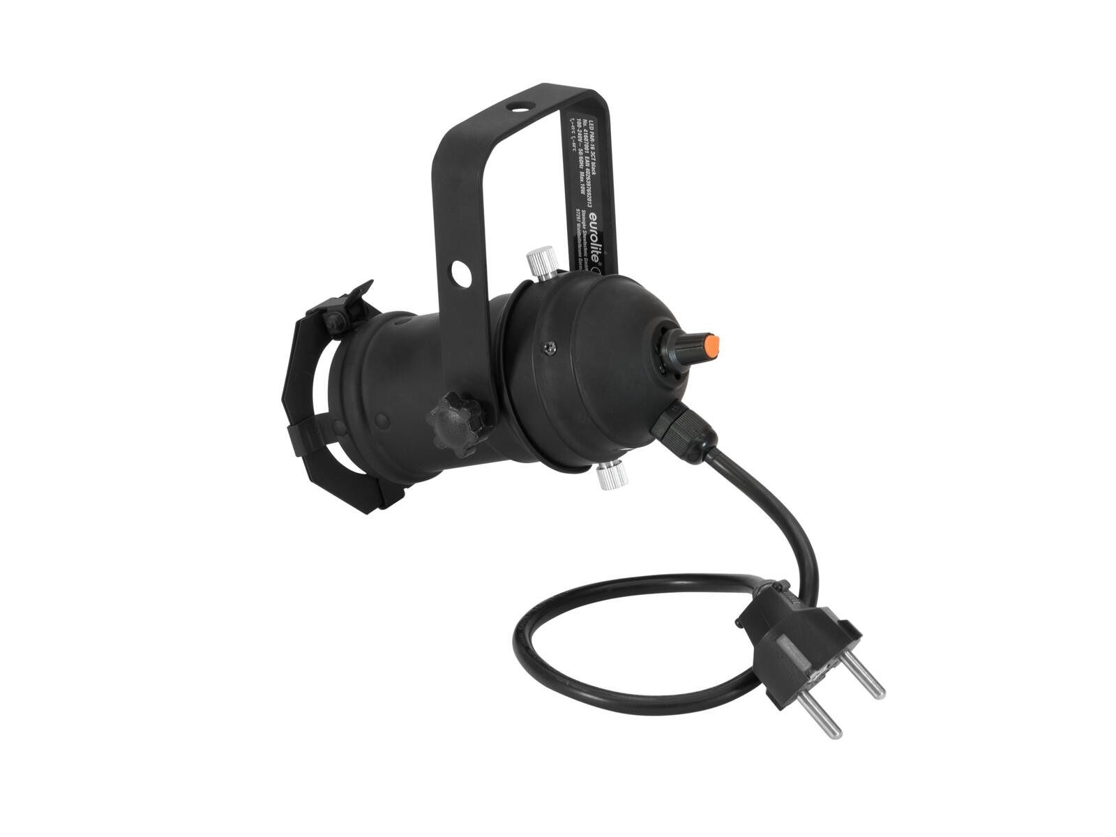 EUROLITE disco light EUROLITE LED PAR-16 3CT black