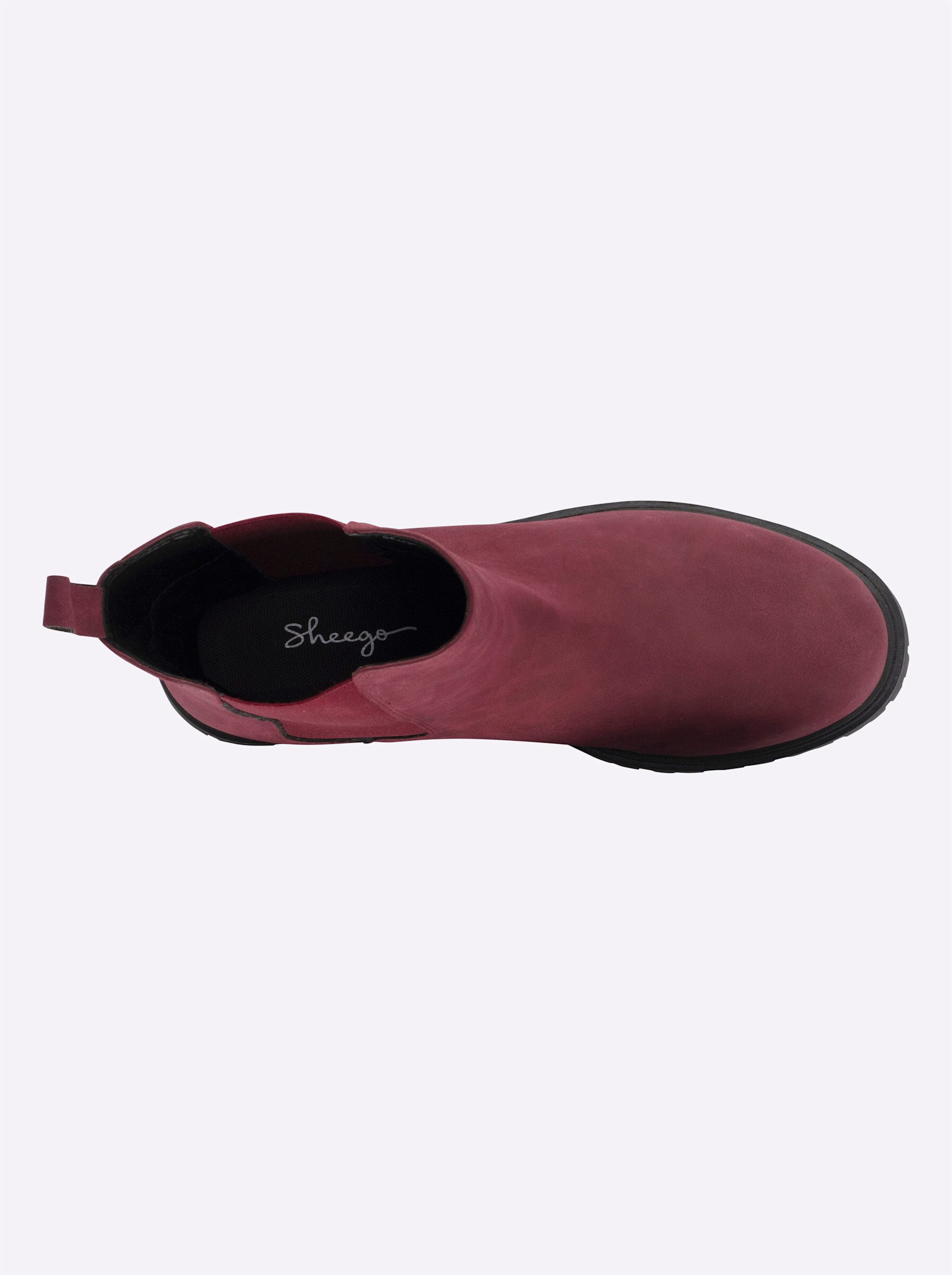 Sheego Ankleboots Stiefelette Stretcheinsatz