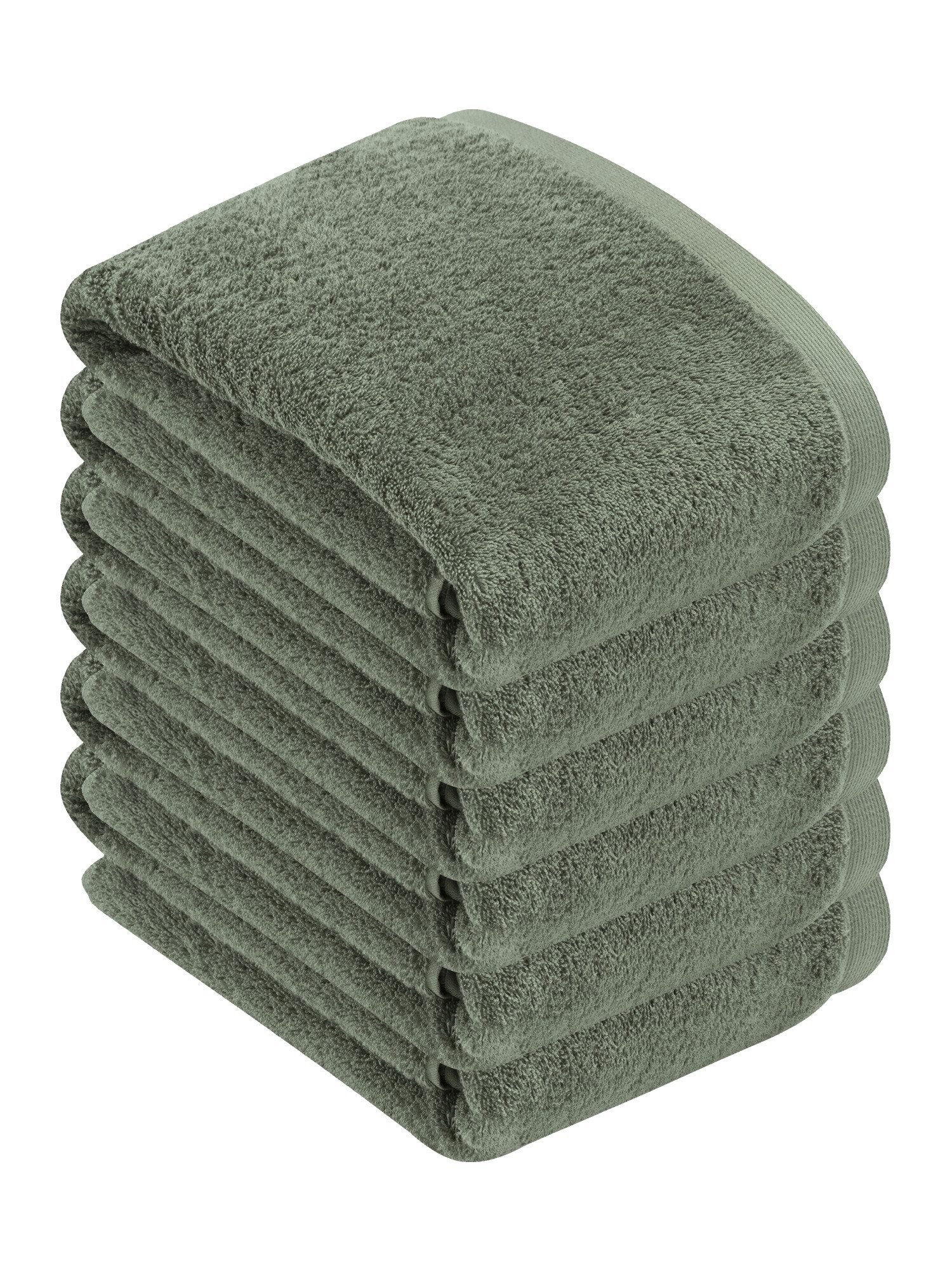 Vossen Badetücher 6er Pack Badetuch 100 x 150 cm High Line, Webfrottier (Spar-Set, 6-St)
