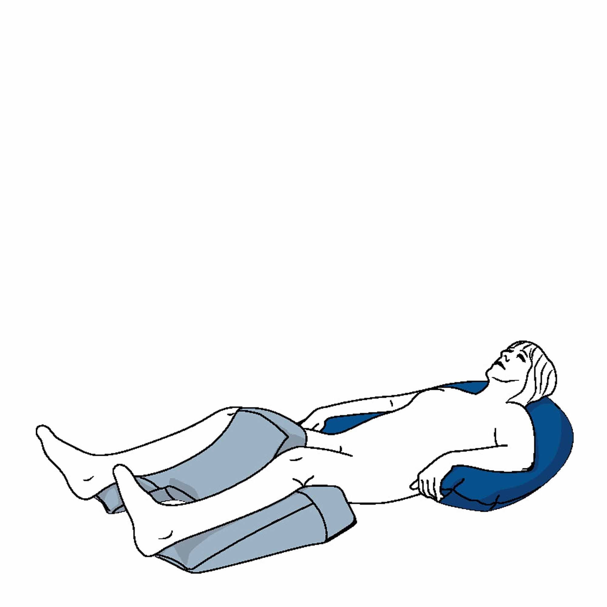 Softline Healthcare Products Lagerungskissen CareWave Halbmond-Kissen XS NEG0882 - 142x25cm