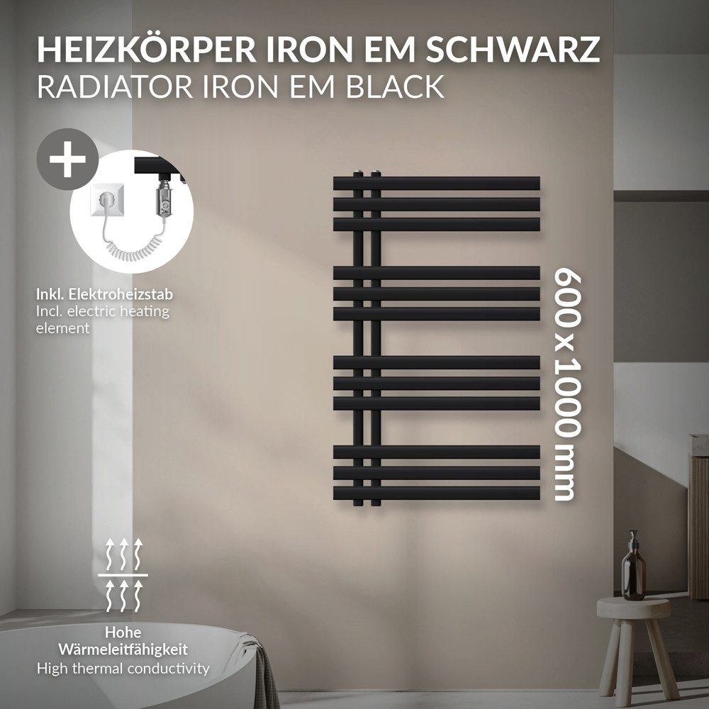 LuxeBath Badheizkörper Iron EM Heizkörper Handtuchtrockner günstig online kaufen