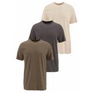 Man's World T-Shirt neue Farben! Preis-Leistungs Bestseller! Auch in Großen Größen (3er-Pack) aus Baumwolle, angenehmer Tragekomfort, hochwertige Verarbeitung