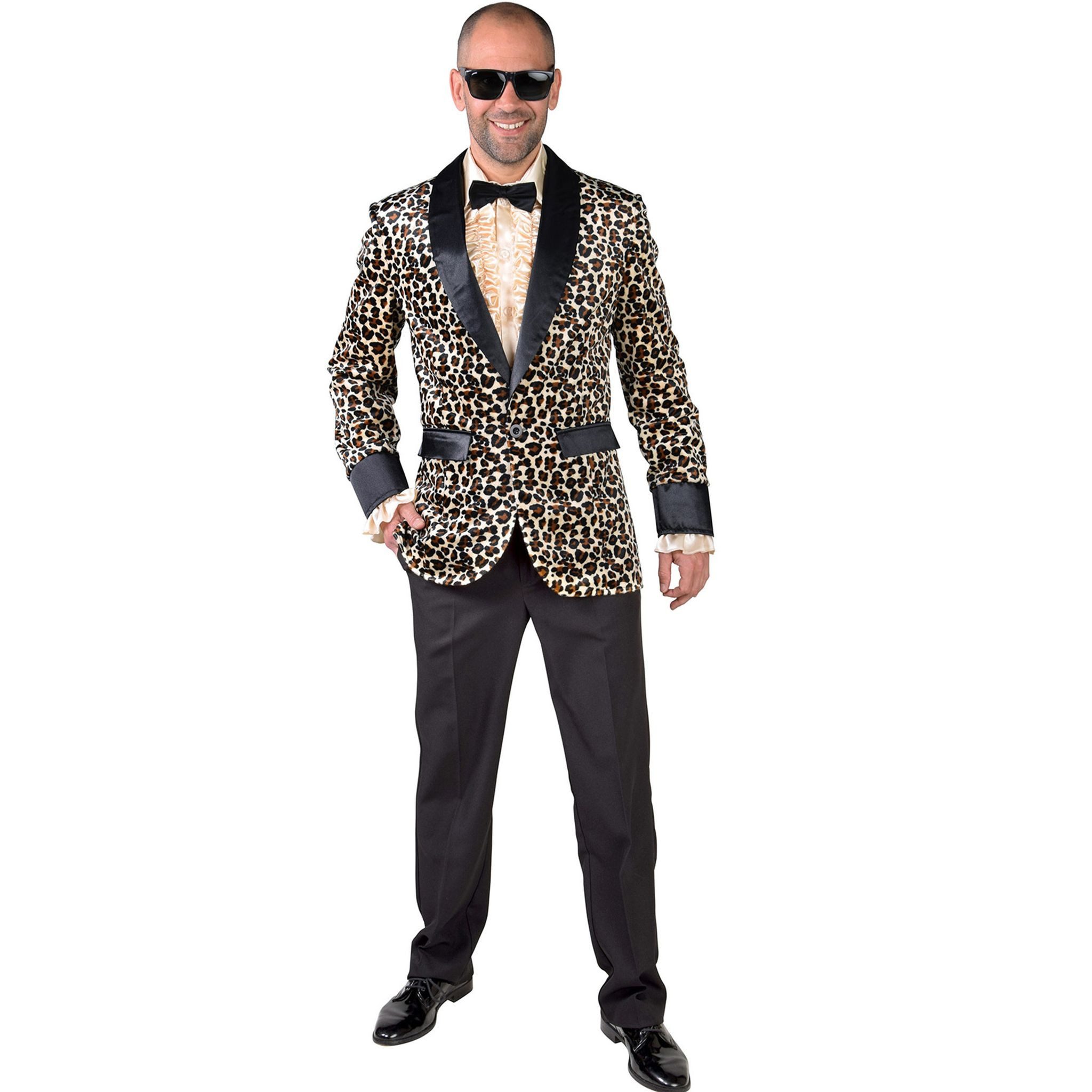 Kostüm Sakko Sheeba Leo-Look Herren Tierprint