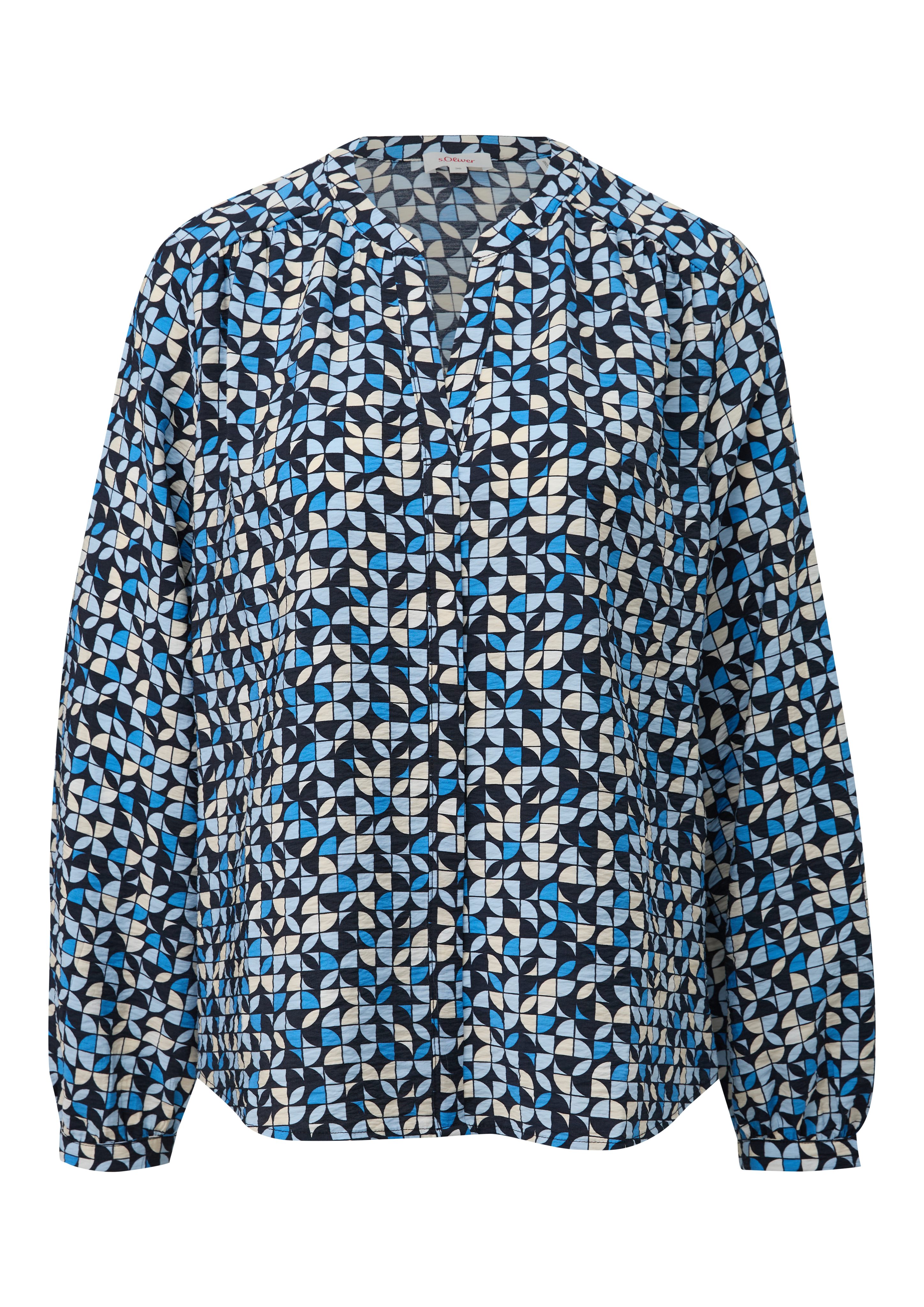 s.Oliver Langarmbluse mit All-Over-Print