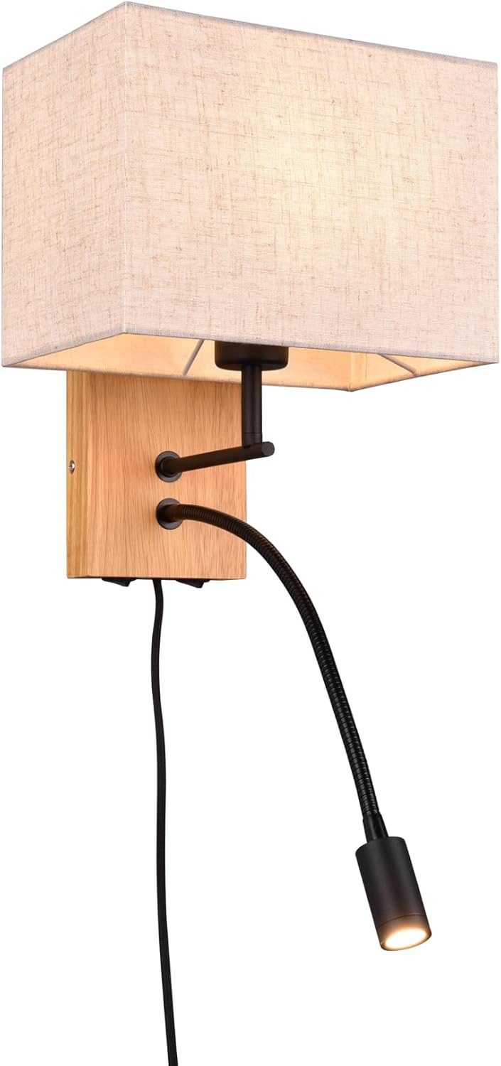 lightling LED Wandleuchte Nils, ohne Leuchtmittel, Warmweiß, OSRAM inside, FLEXconnect, Schalter, getrennt schaltbar, IP20, E27