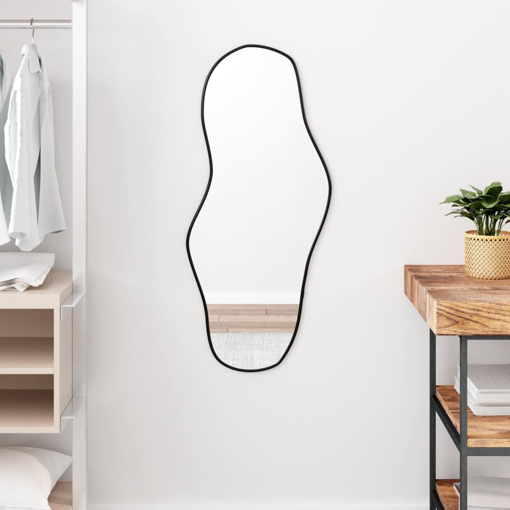 vidaXL Spiegel Wandspiegel Schwarz 90x40 cm günstig online kaufen