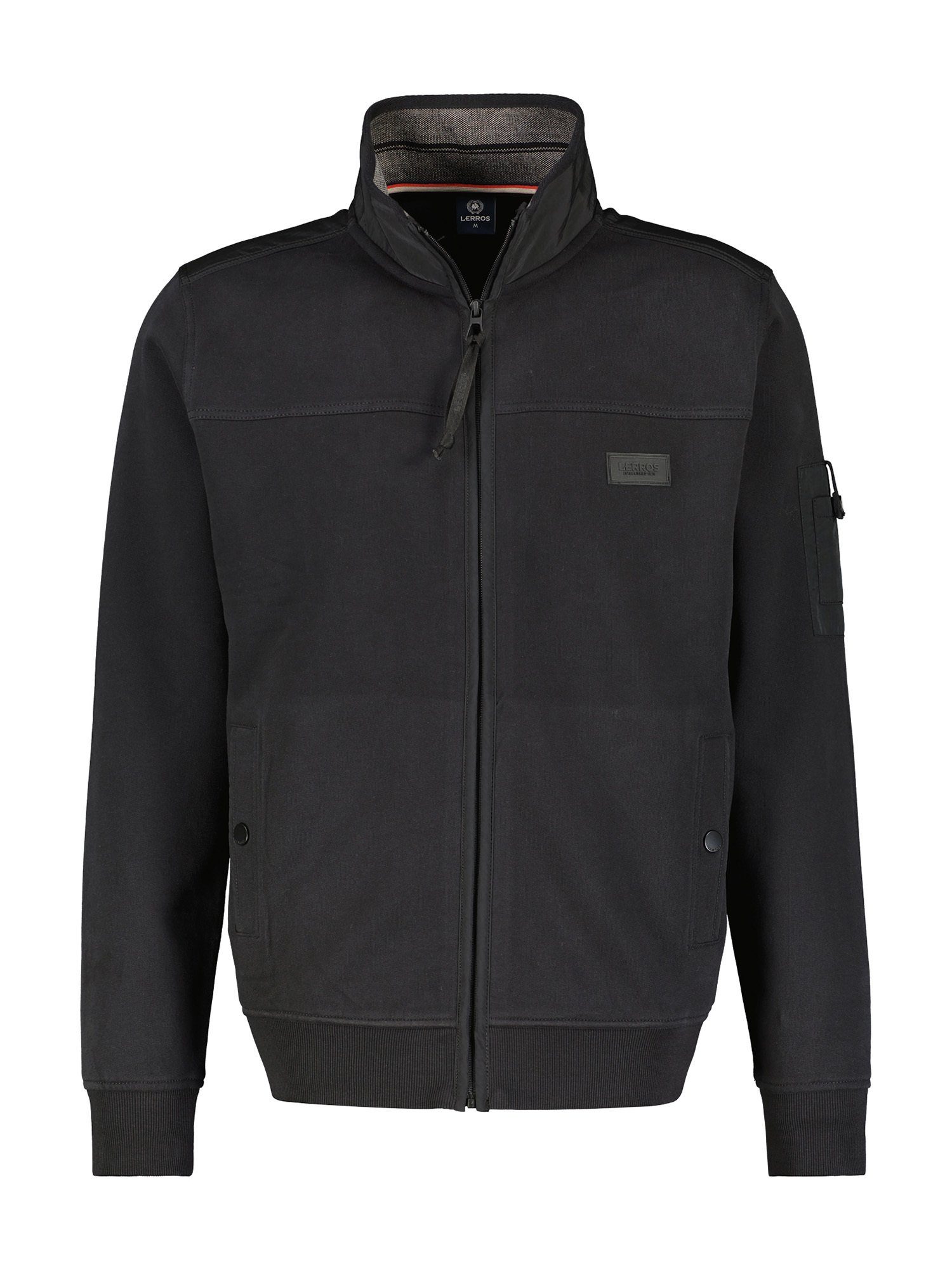 LERROS Sweatjacke LERROS Sweatjacke in weicher Qualität BLACK