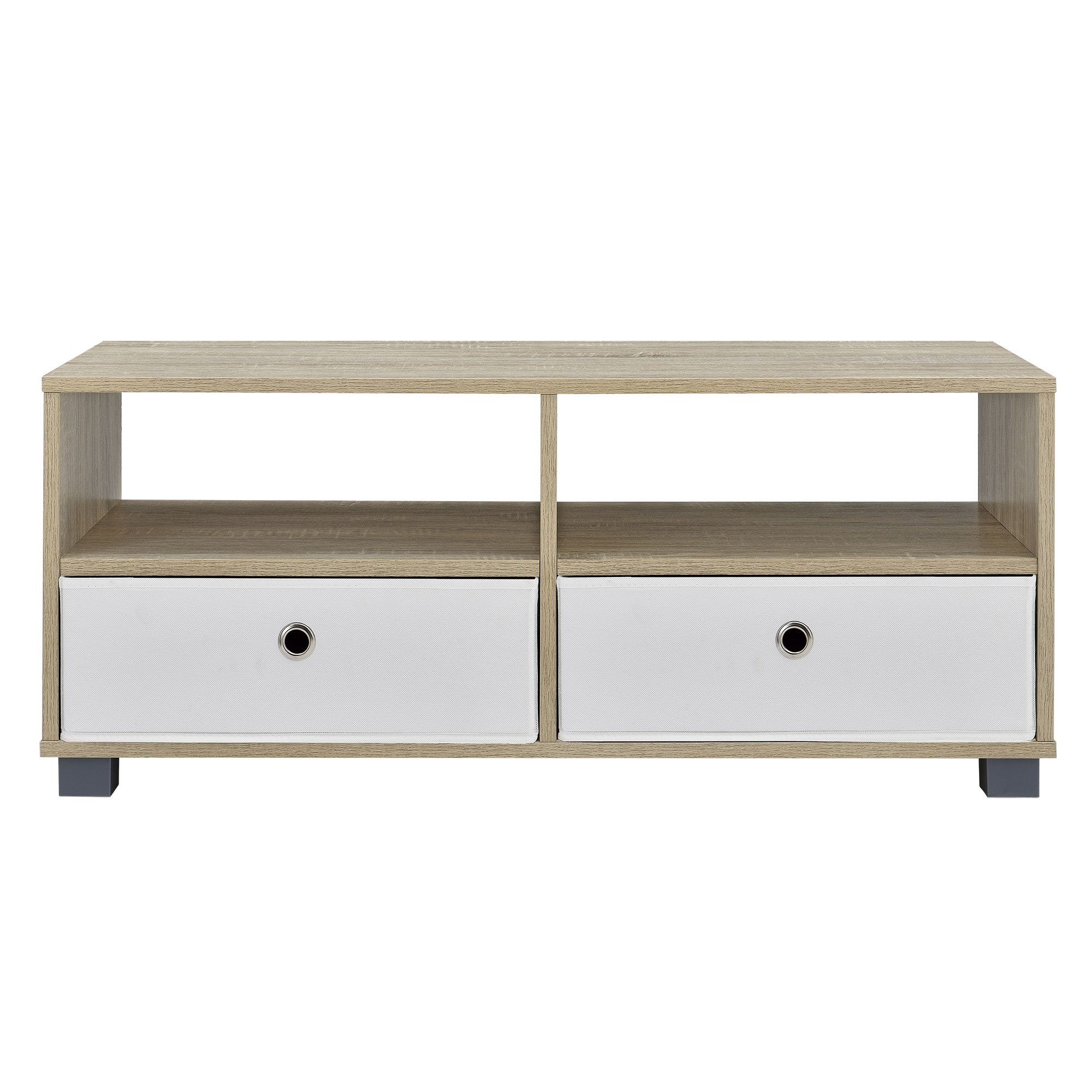 en.casa Couchtisch, »Kolari« Wohnzimmertisch Fernsehtisch mit Regalboxen