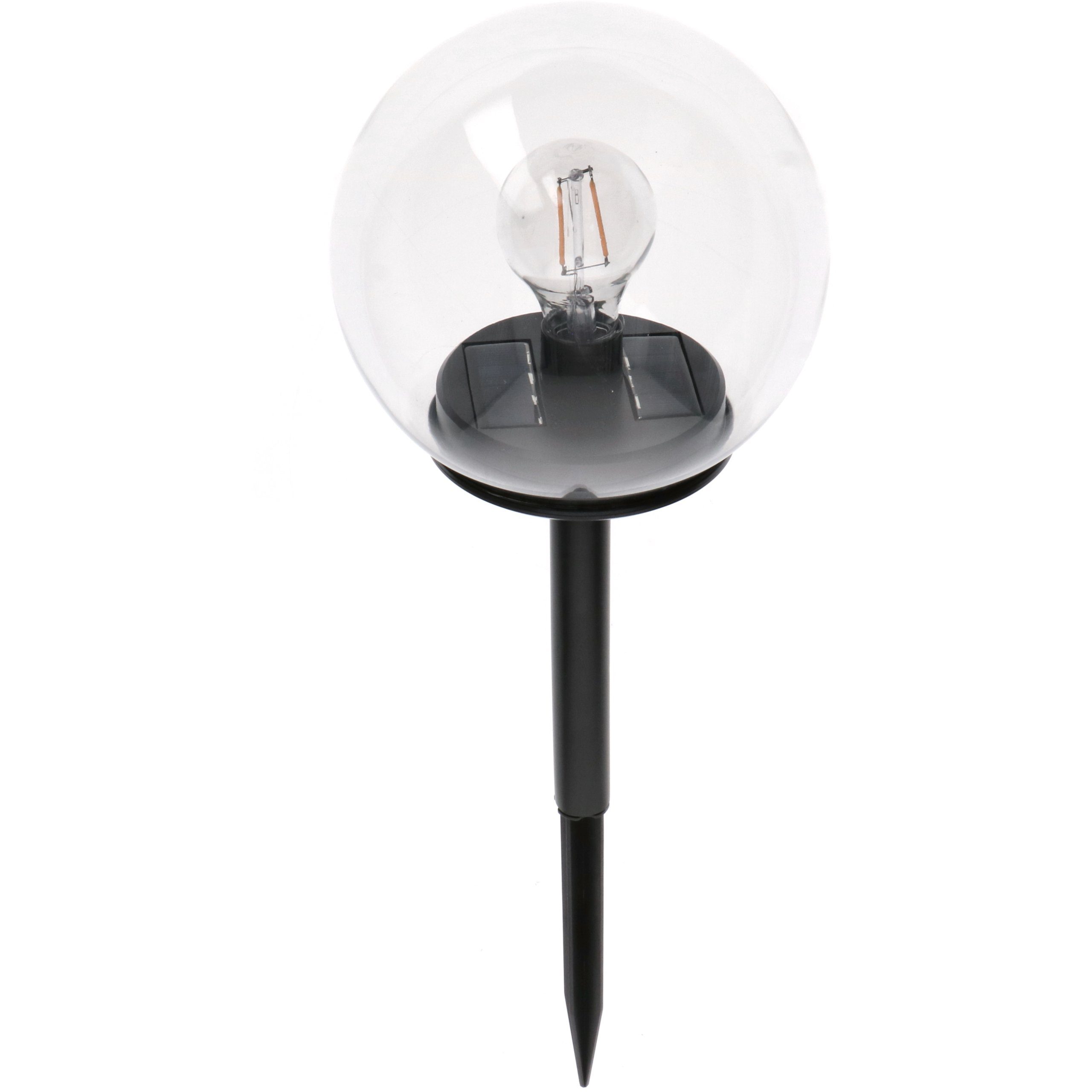 light 2-in-1 Solar LED-Kugel, Solarleuchte 1000481 Echtglas LED's extra-warmweiß LED, LED