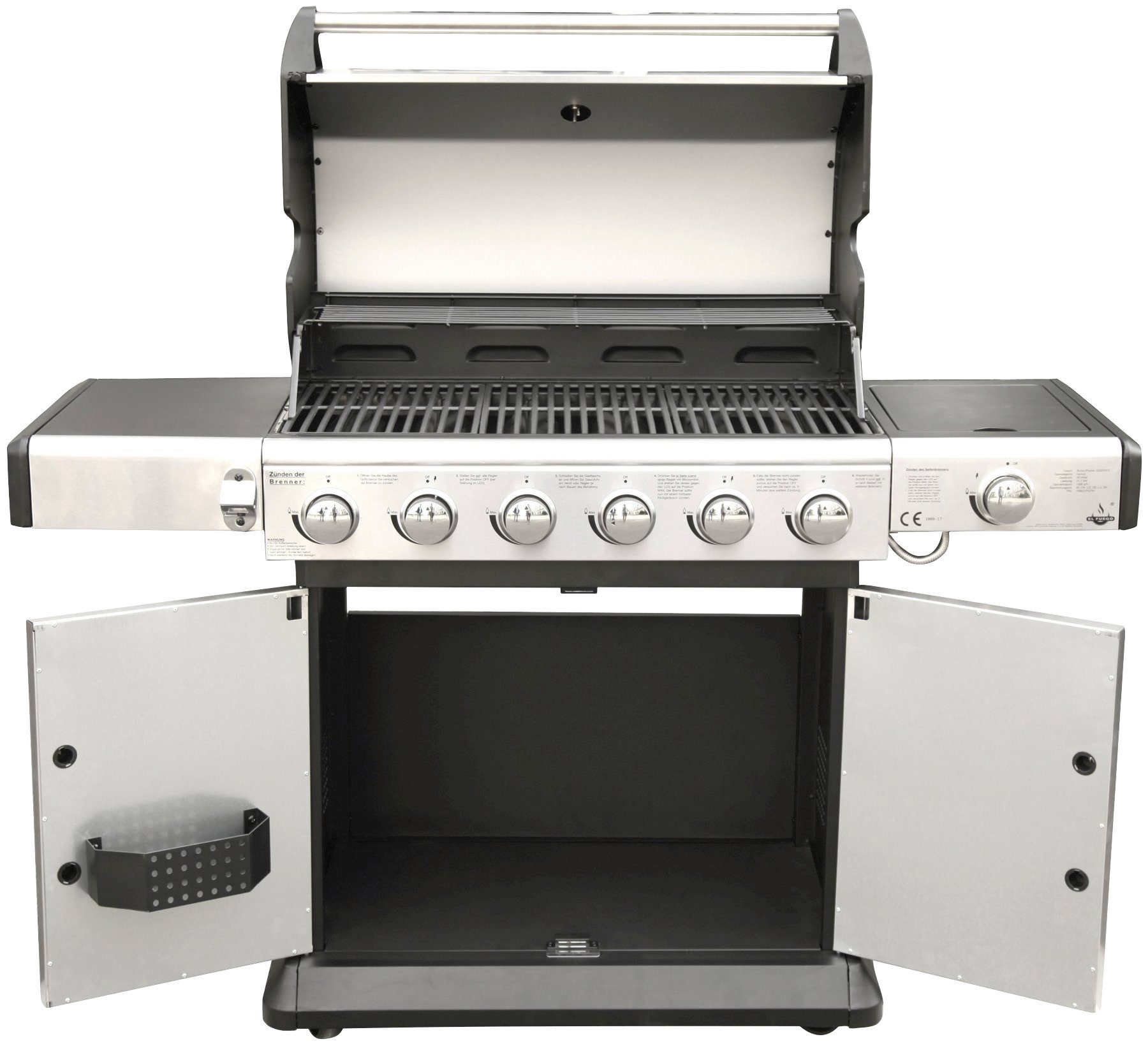 El Fuego Gasgrill Deluxe, BxTxH: 148x56x112 cm – Bild 4 von 5