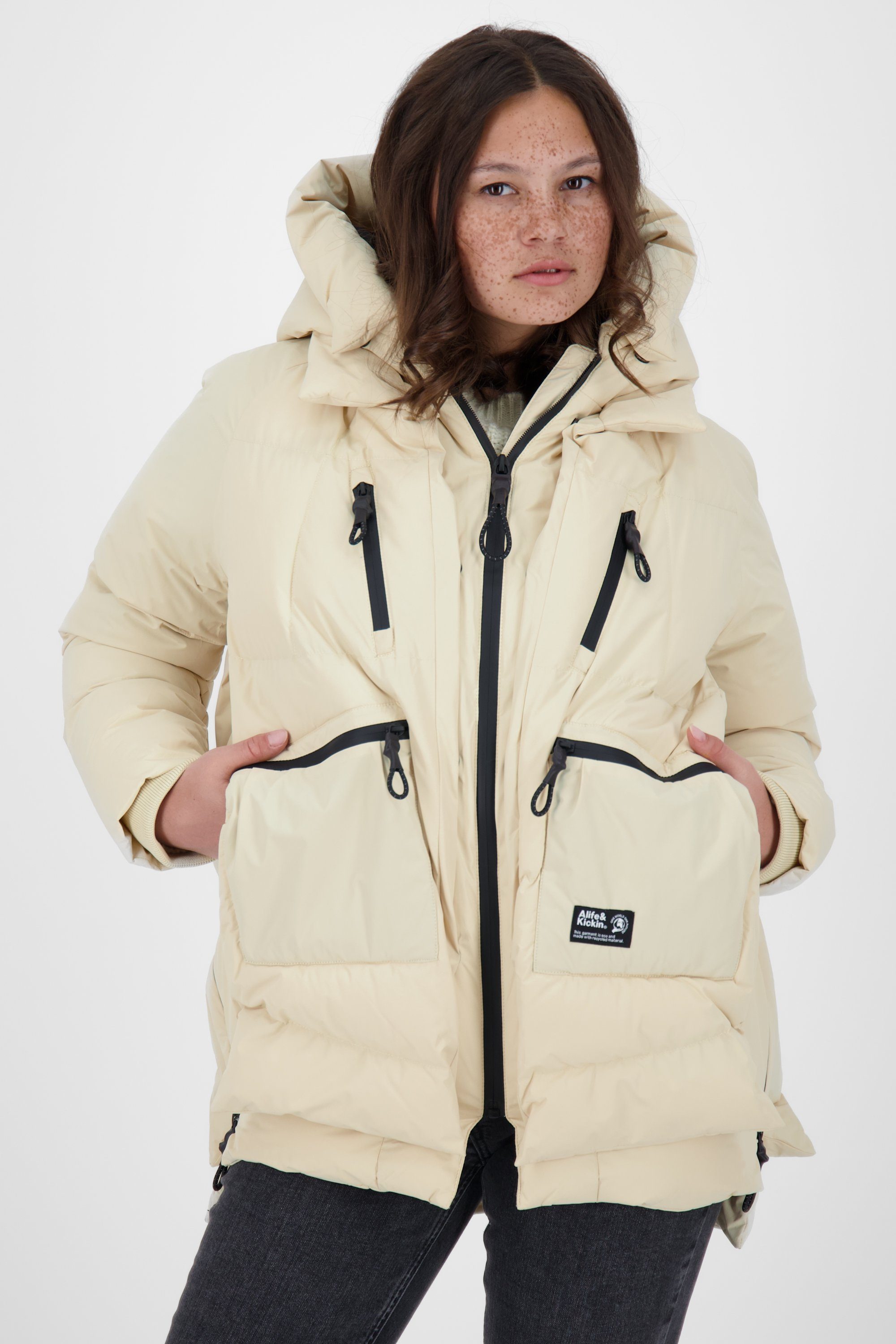 Winterjacke, Jacke Winterjacke gefütterte Alife Coat Kickin RachelAK Damen creme & A