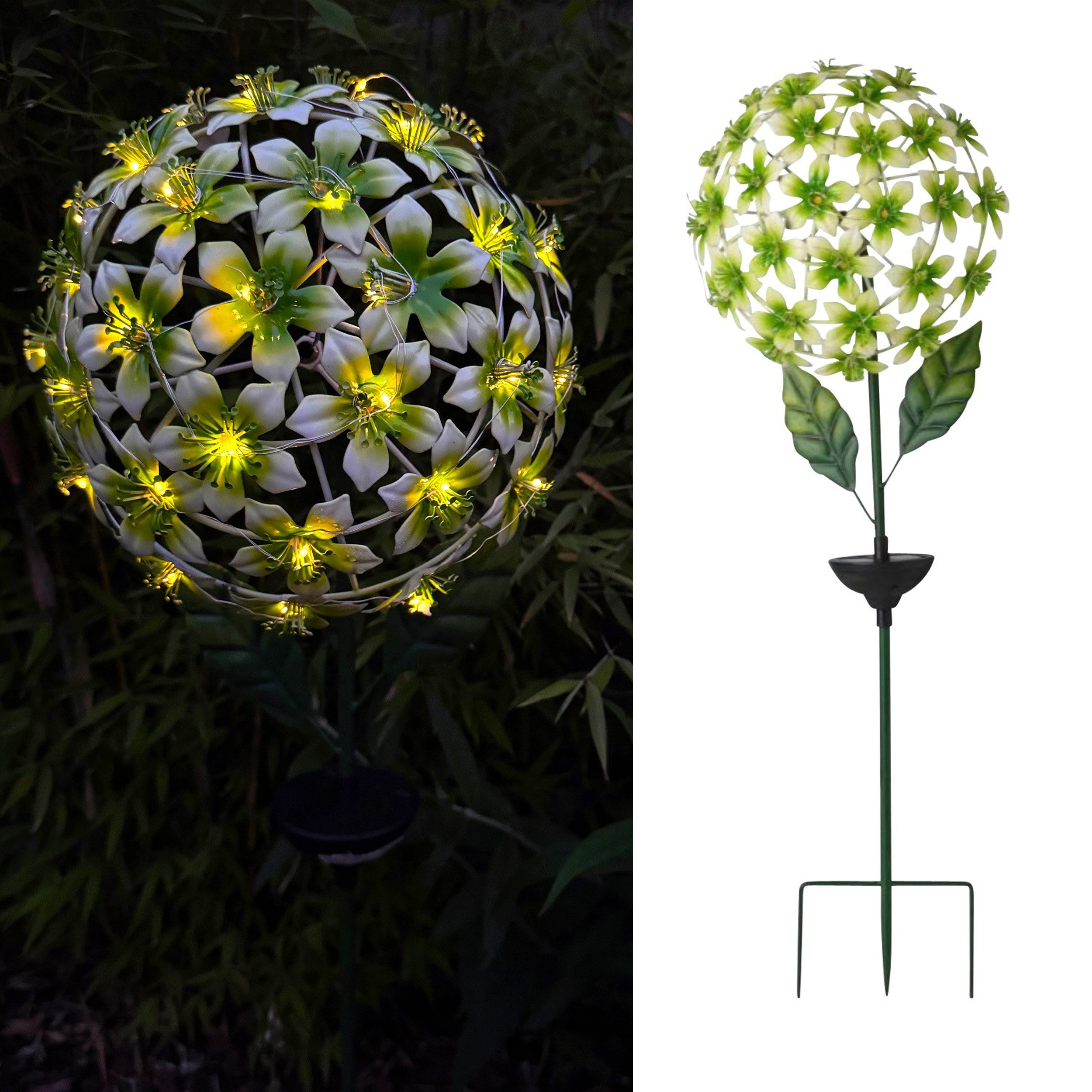 Online-Fuchs Gartenstecker aus Hibiskus Blüten mit günstig online kaufen