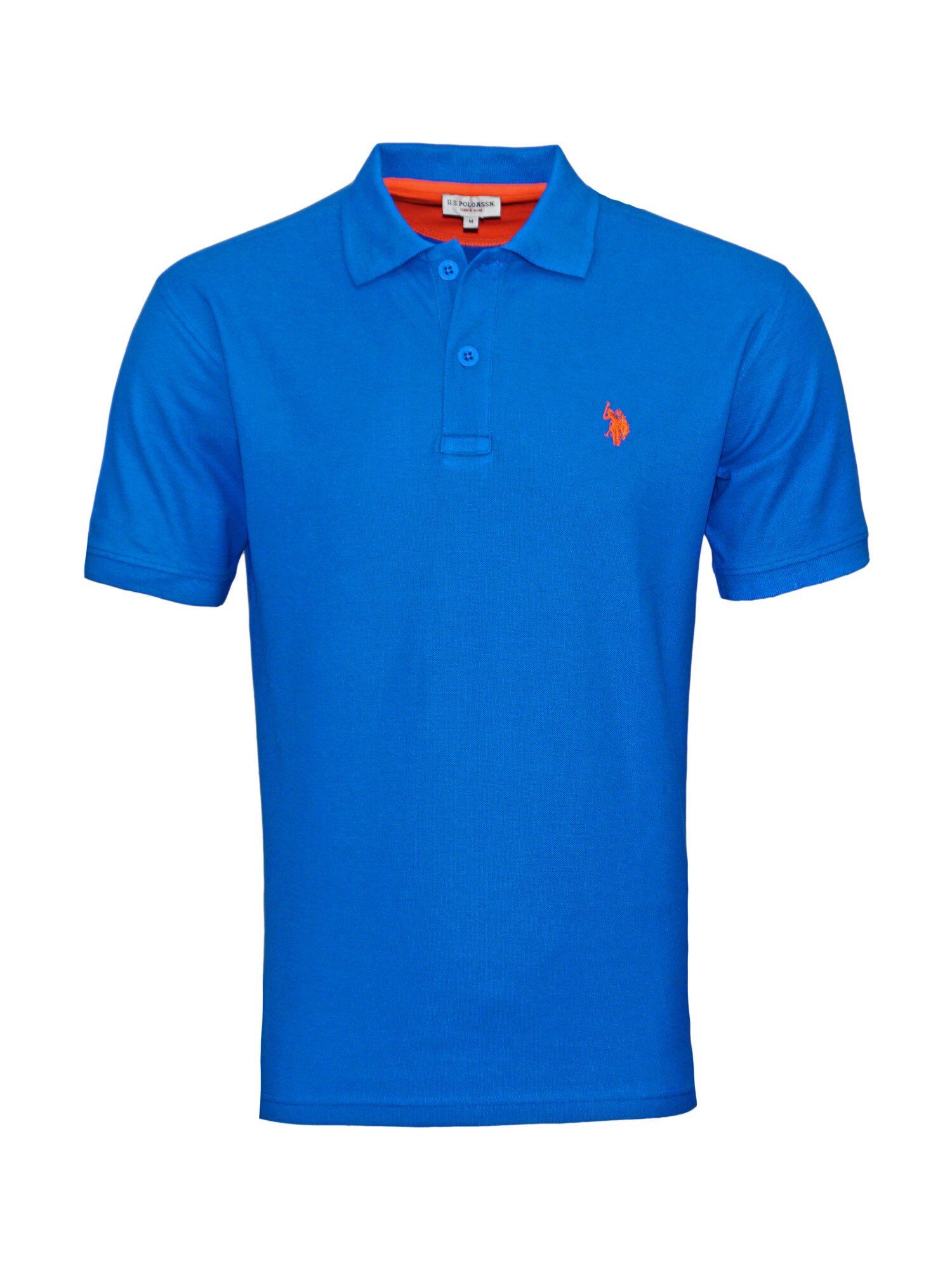 Assn Shortsleeve Shirt Poloshirt Basic Polo U.S. (1-tlg) Poloshirt blau Polo