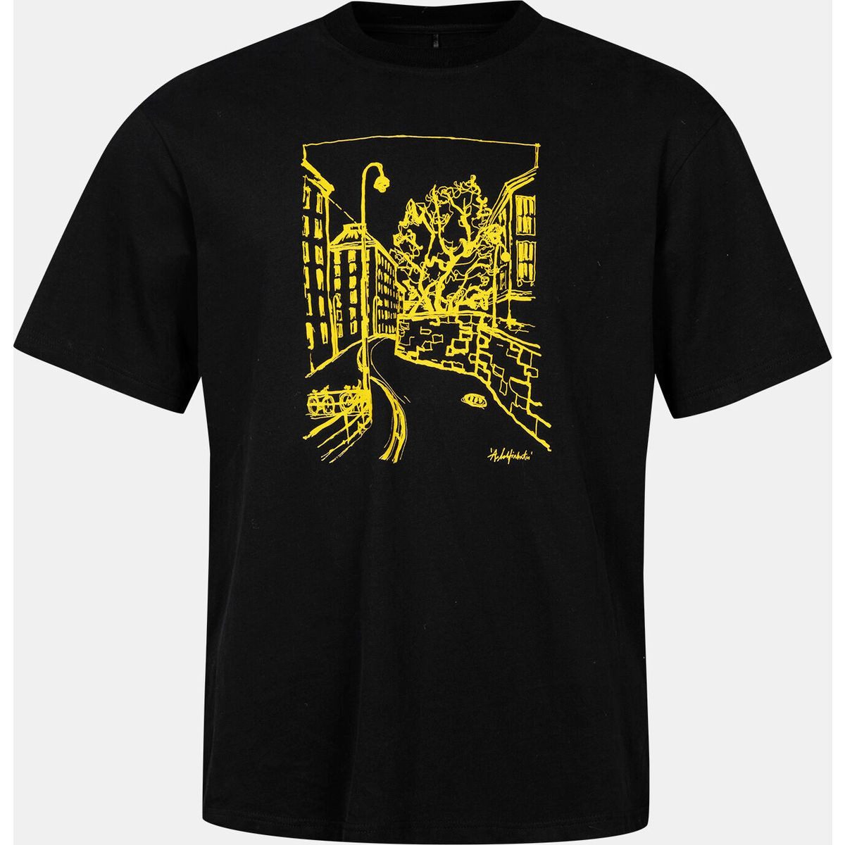 HALTI Kurzarmshirt Skaltsi Unisex T-shirt Stilvolles Unisex T-Shirt aus Bio-Baumwolle mit übergroßem Schnitt