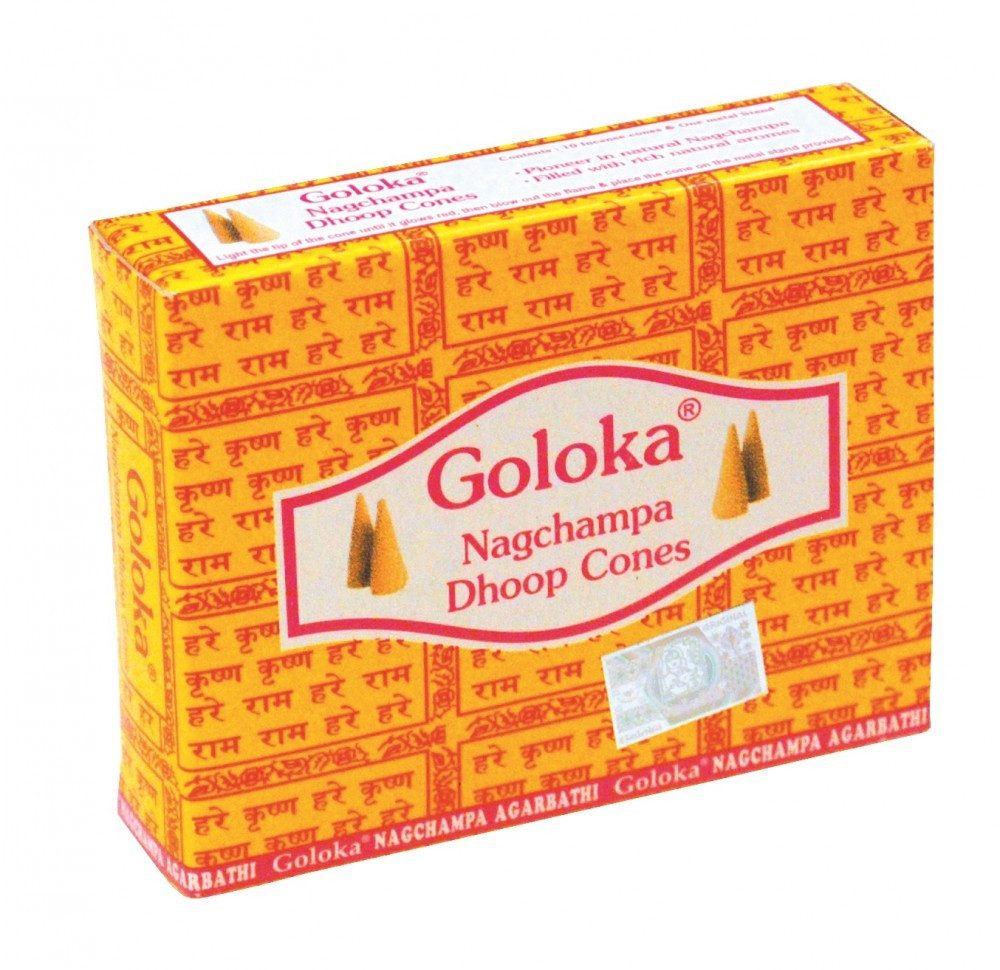 Goloka Räucherstäbchen Goloka "Nag Champa" Kegel 10St.