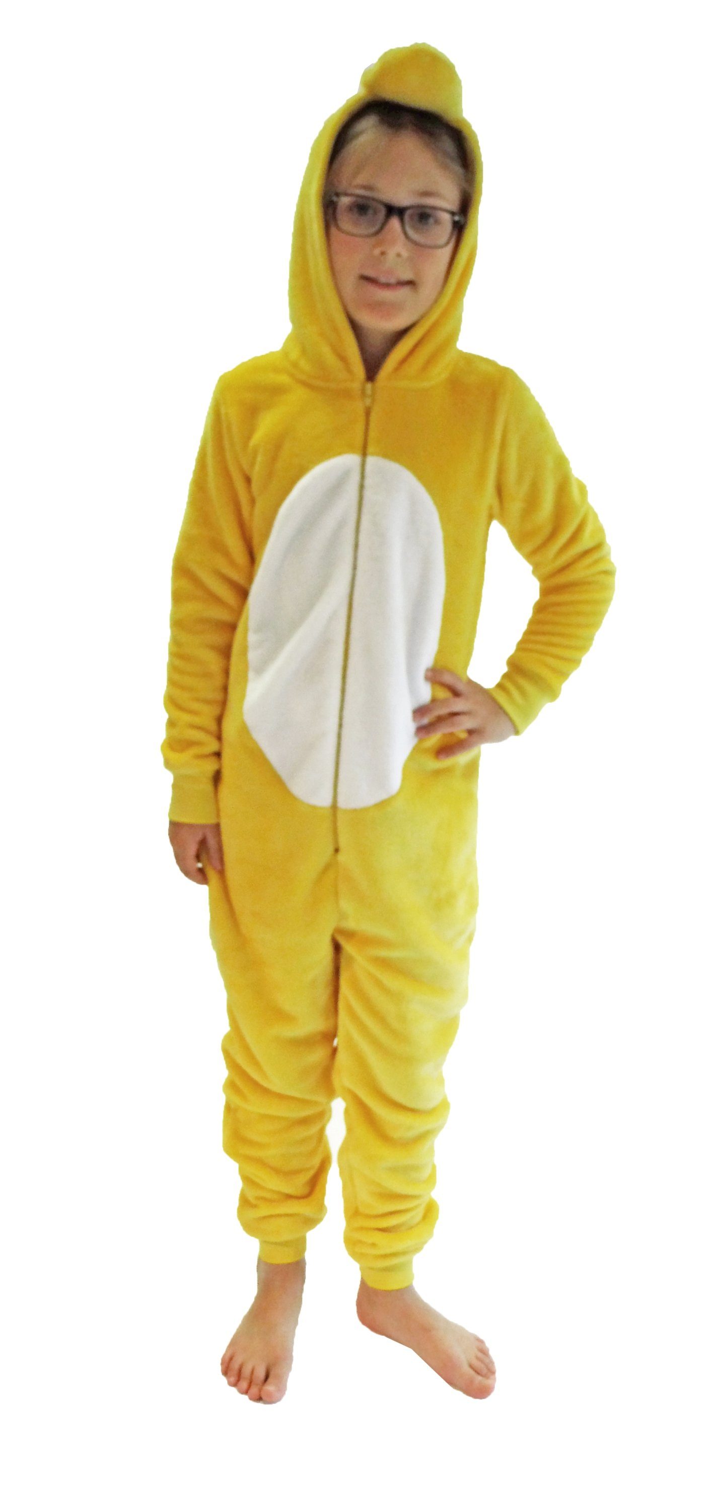 Pyjama Mädchen Jumpsuit Overall Onesie Schlafanzug in niedlichen Tier Motiv