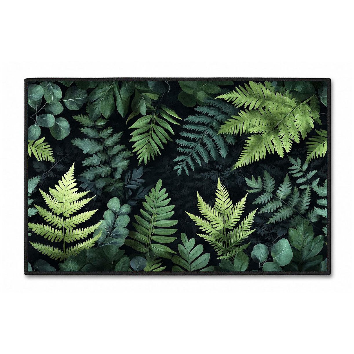 Jumpeak Teppich Teppiche, Pflanzenmotive im Boho-Stil, ideal als Weihnachtsgeschenk, Rechteck, Höhe: 5 mm, Rectangular, 5mm dick, faux cashmere, indoor rug, machine-washable rug