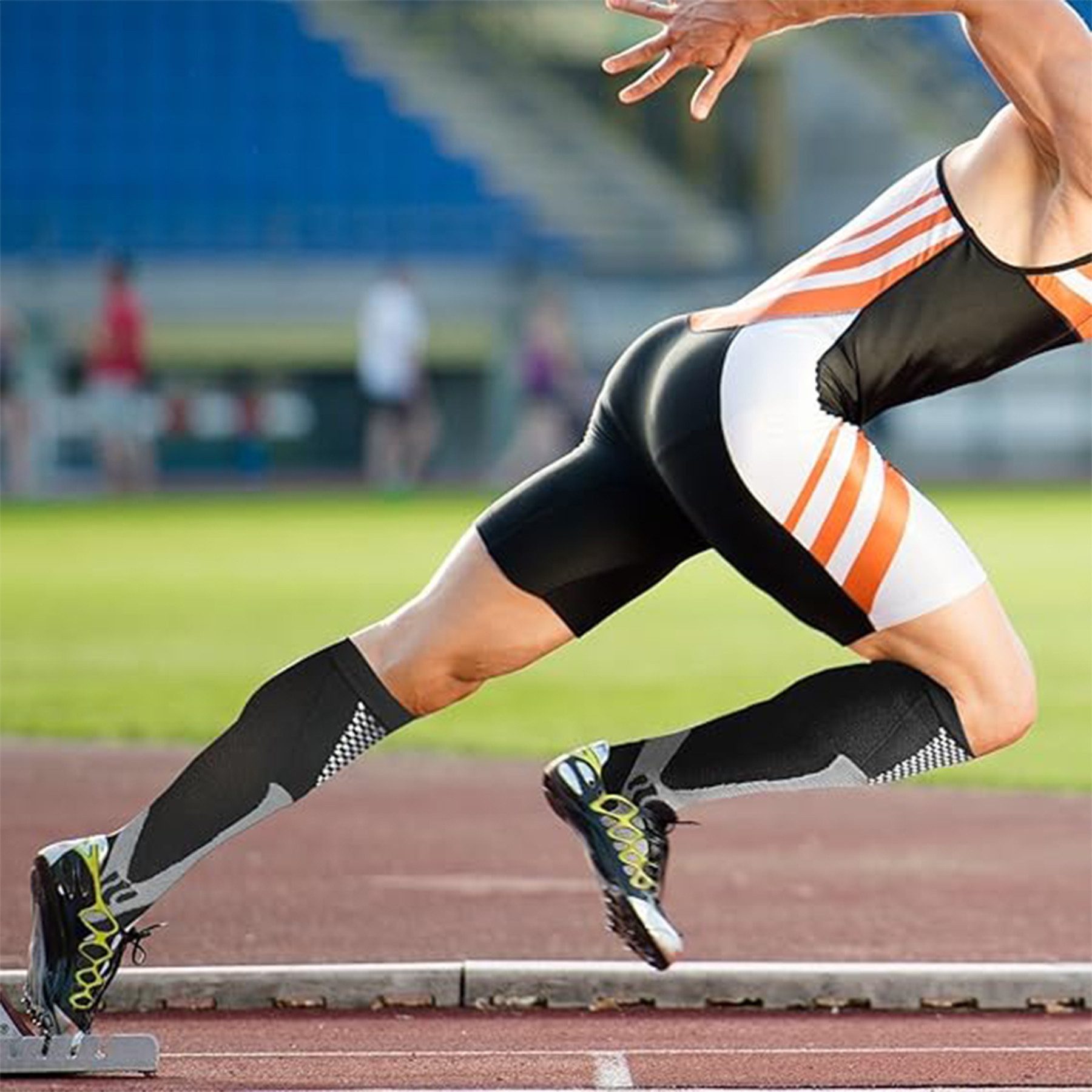 Mutig Kompressionsstrümpfe 3 Paar Kompressionsstrümpfe Sportsocken Kniestrümpfe Stützstrümpfe (15-25mmHg Stützstrümpfe Sport Kompressionssocken mit Elastisch, Reisestrümpfe Kompressionsstrümpfe Damen & Herren) Compression Socks für Sport, Laufen, Flug, Reisen,Fahrrad Radsport