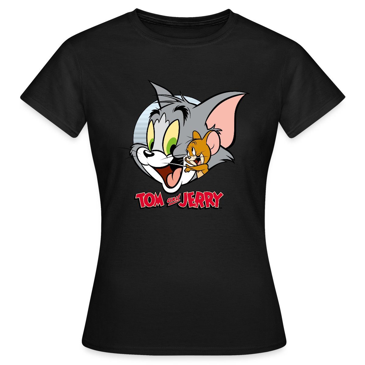 T-Shirt Tom Und Jerry Verschmust Frauen T-Shirt