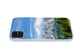 MuchoWow Handyhülle Alpen - Berge - Gras, Handyhülle Samsung Galaxy A52 5G, Smartphone-Bumper, Print, Handy