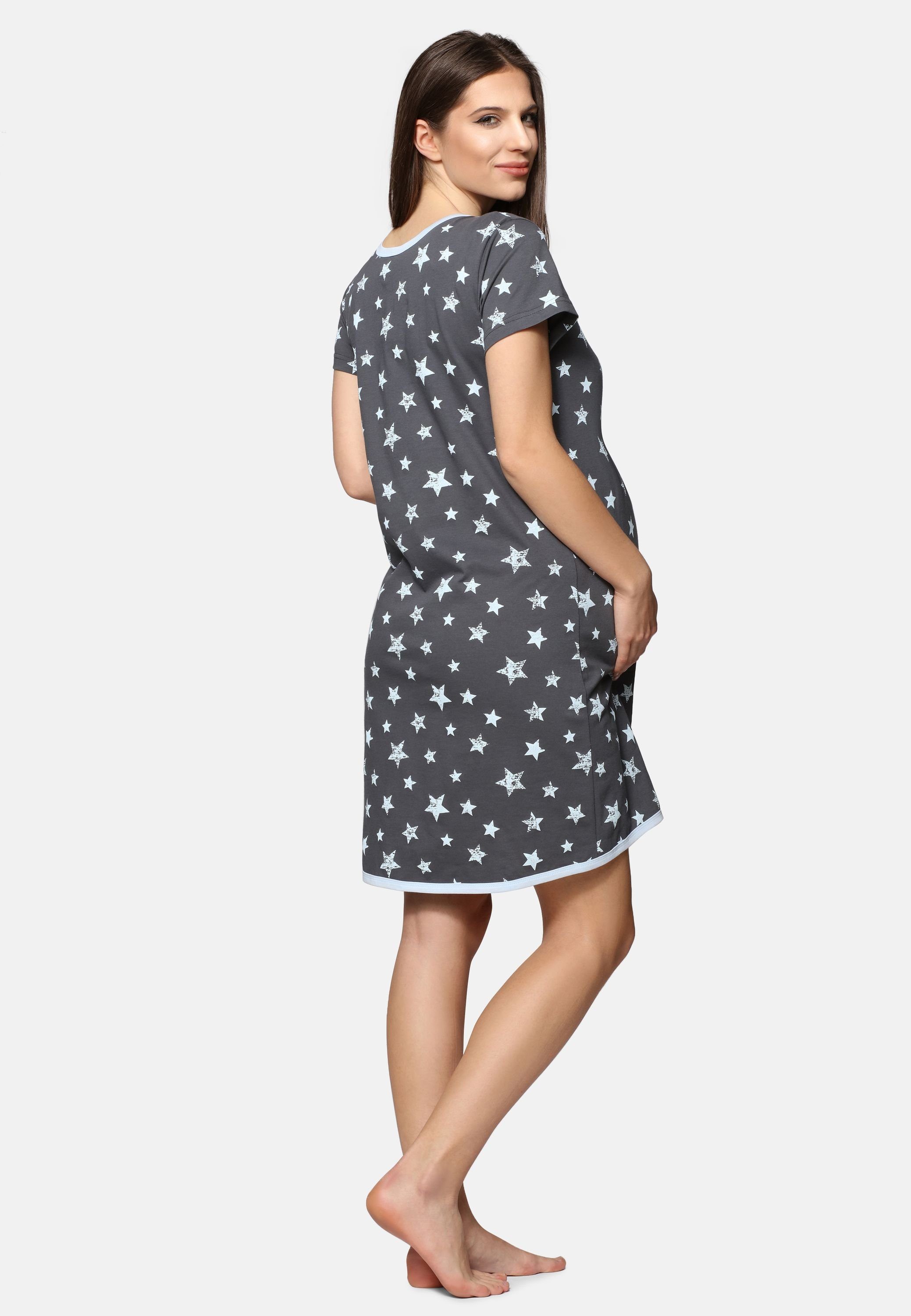Be Mammy Umstandsnachthemd Damen Umstands Nachthemd günstig online kaufen