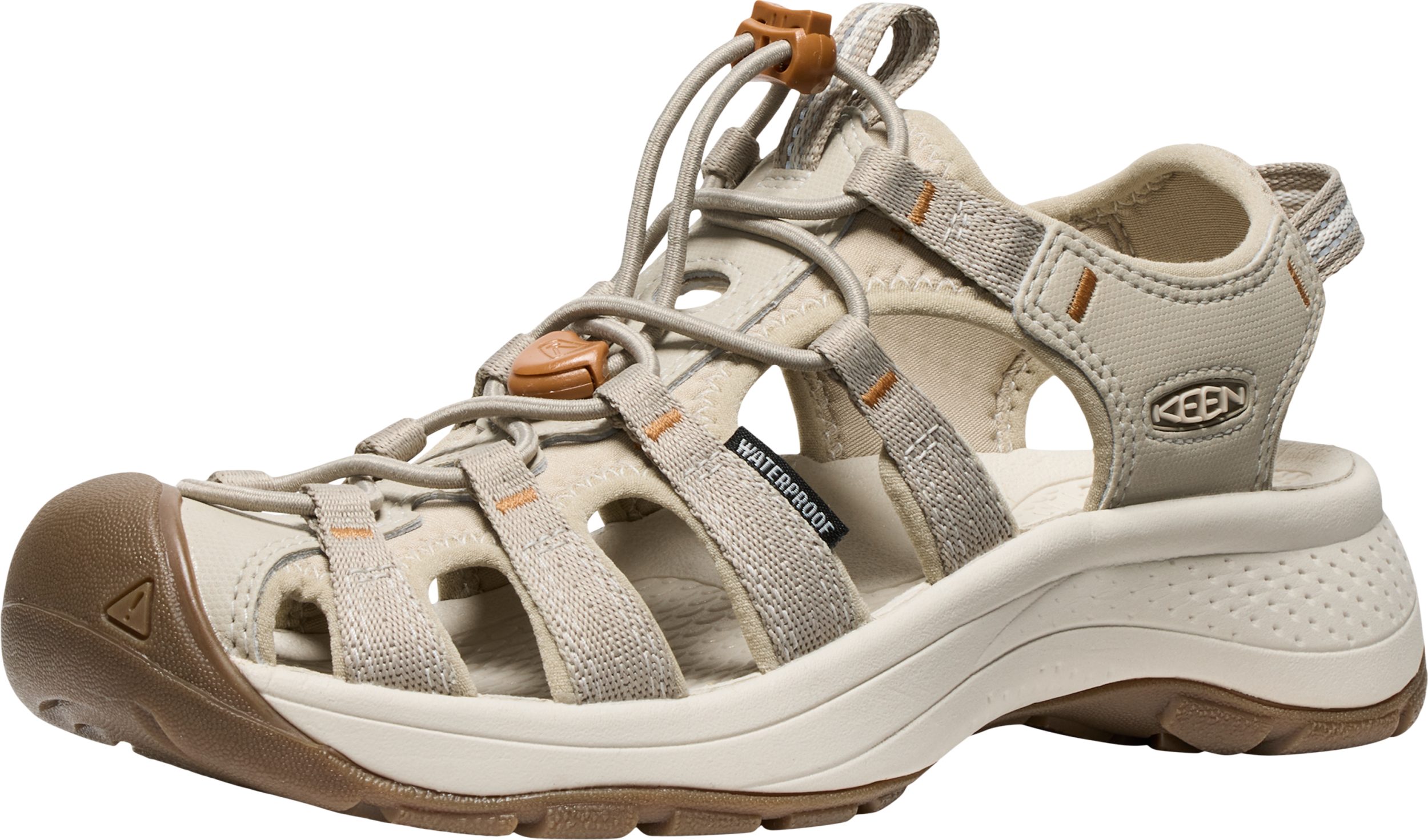 Keen ASTORIA WEST SANDAL W-PLAZA TAUPE/ROASTE PLAZA TAUPE/ROASTED PECAN Outdoorsandale