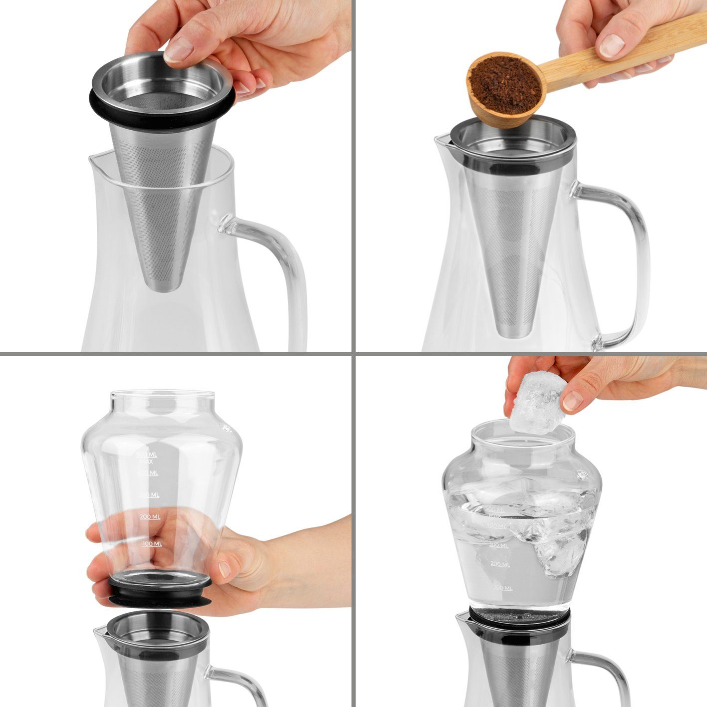 BEEM Kaffeebereiter, 0.5l Kaffeekanne