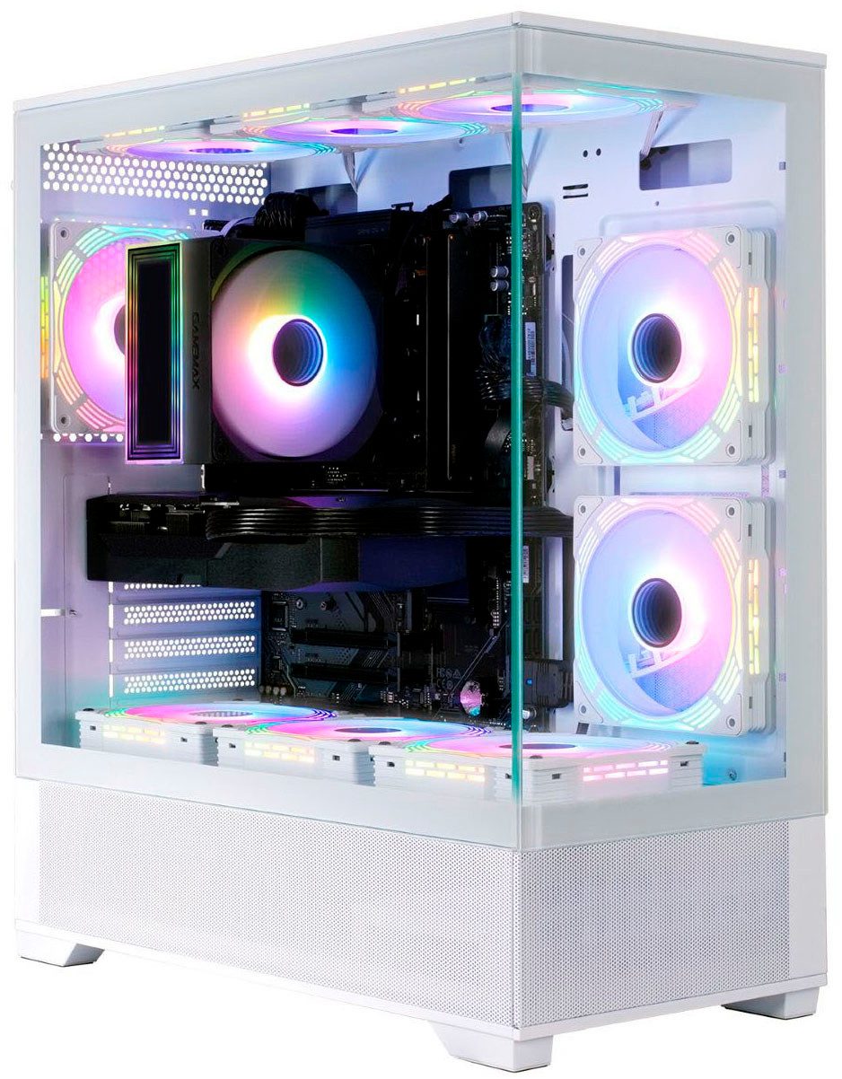 GAMEMAX Vista AW 8208 AMD Ryzen 5 9600X 32GB DDR5 1TB SSD RX 9070 Gaming-PC (AMD Ryzen 5 9600X, RX 9070, 32 GB RAM, 1000 GB SSD, Luftkühlung aktiv, Windows 11, DDR5 RAM)