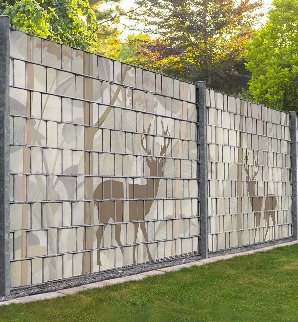 MyMaxxi Sichtschutzstreifen Sichtschutzstreifen Boho Stil Hirsche im Wald S günstig online kaufen