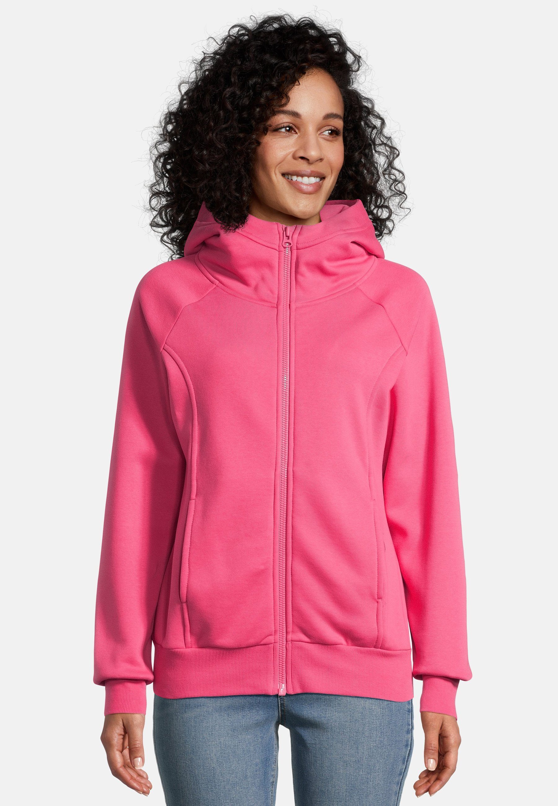 salzhaut Sweatjacke Nelkensöker Damen Leicht tailliert weiche, bequeme Sweatjacke, Hoodiejacke, Indoorjacke zum Verlieben!