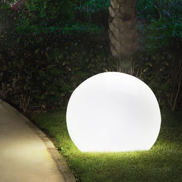 etc-shop Gartenleuchte, LED-Leuchtmittel fest verbaut, LED SOLAR Aussen Leuchte Garten Design Lampe Beleuchtung Globo 3376