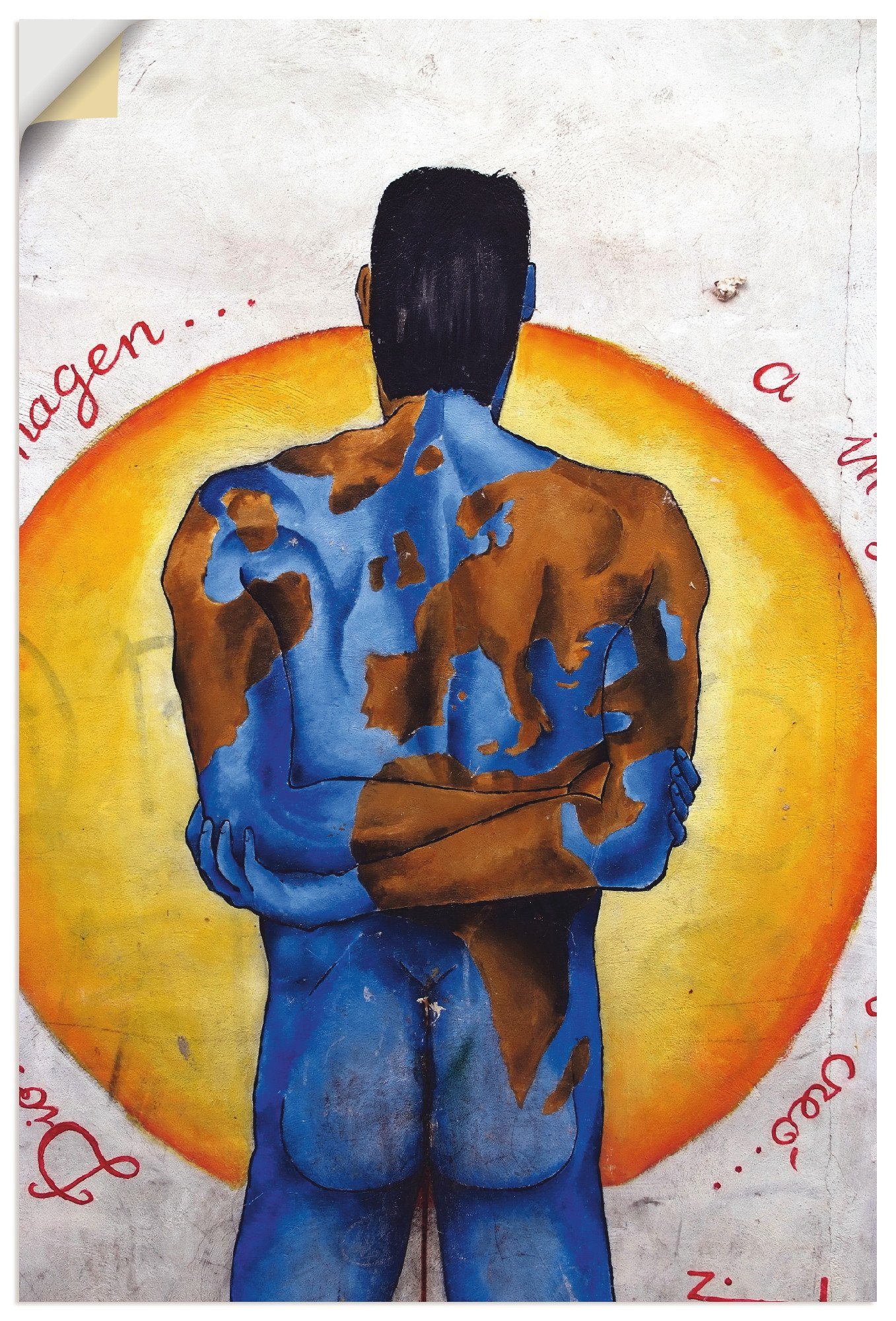 Artland Wandbild Der Mann und die Welt, klassische Fantasie (1 St), als Alubild, Leinwandbild, Wandaufkleber oder Poster in versch. Größen