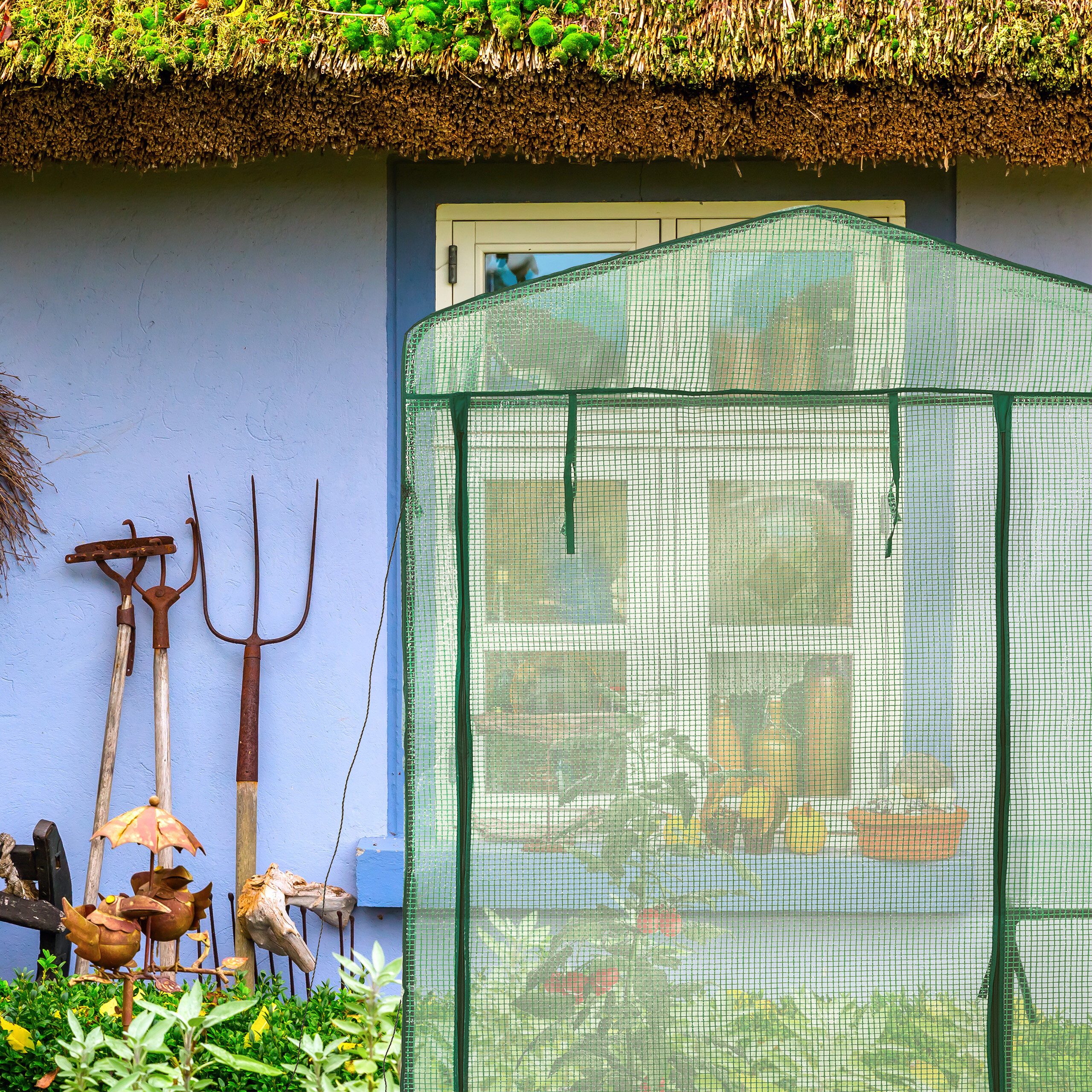 relaxdays Foliengewächshaus mit Ablage günstig online kaufen