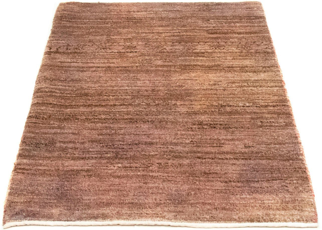 Wollteppich Gabbeh Teppich handgeknüpft violett, morgenland, rechteckig, Höhe: 18 mm, handgeknüpft