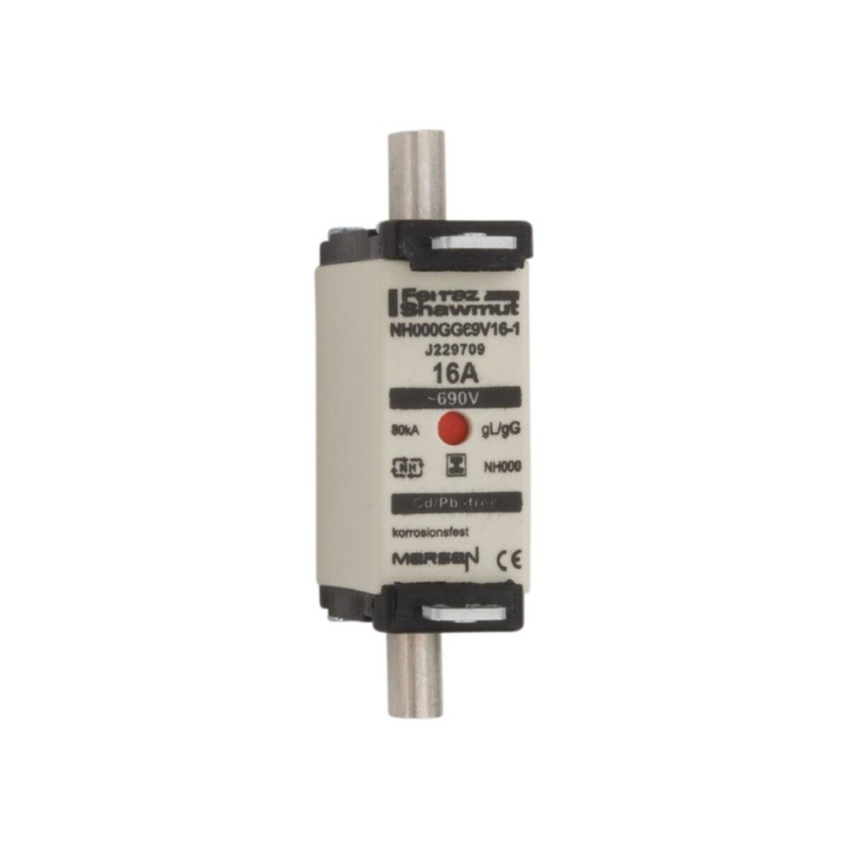 MERSEN Stromstoßschalter Mersen NH-Sicherungseinsatz SG NH000GG69V10-1