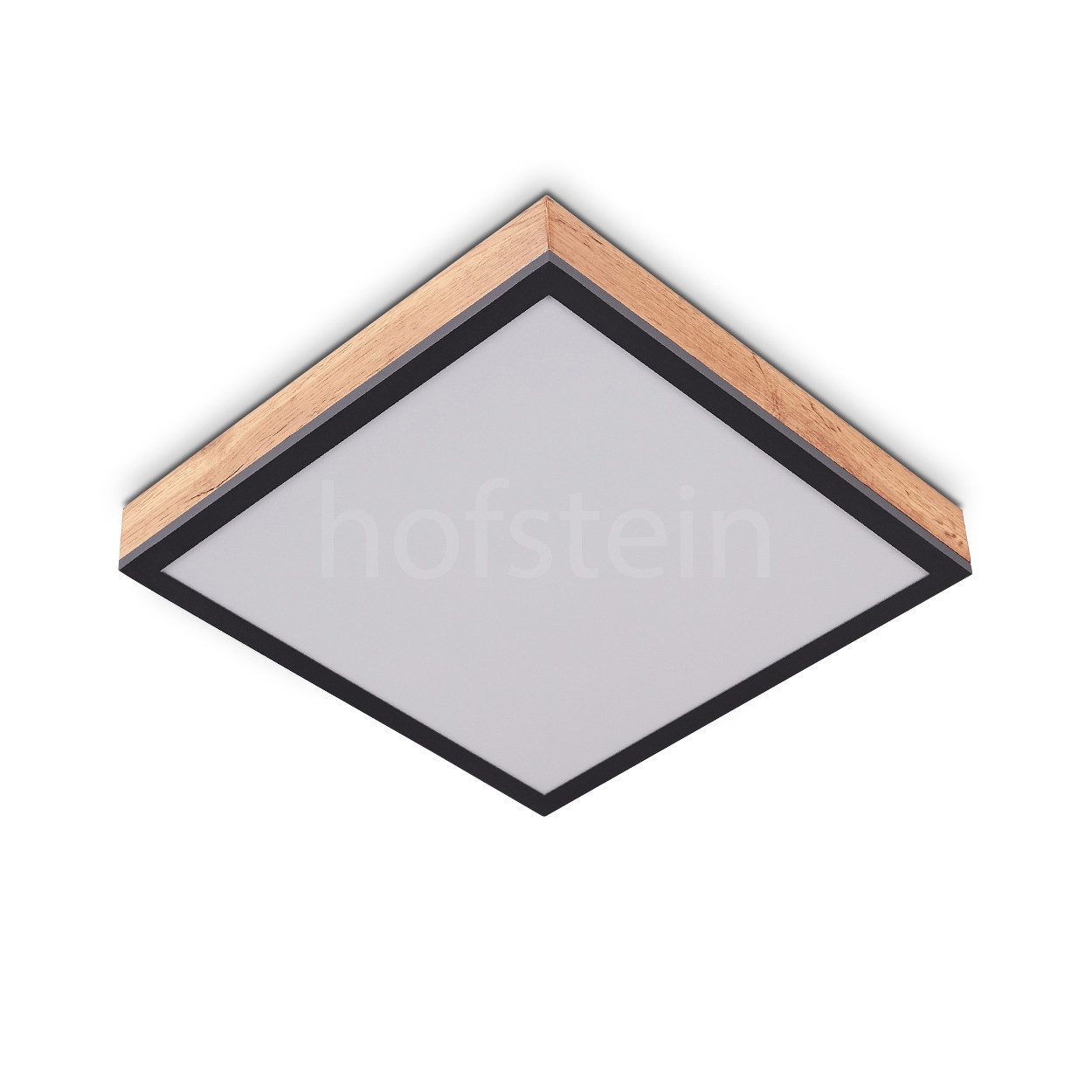 hofstein Deckenleuchte »Vacil« eckige Deckenlampe aus Metall und MDF, Schwa günstig online kaufen