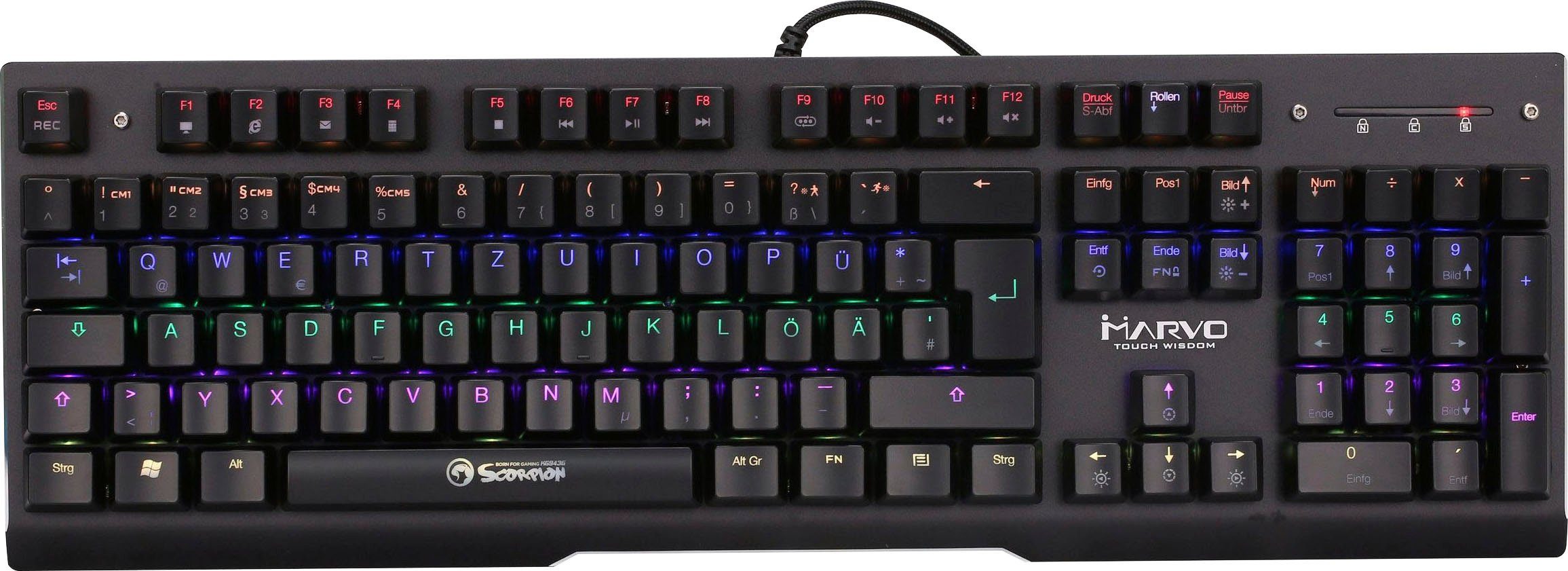 MARVO Scorpion KG943G Gaming-Tastatur
