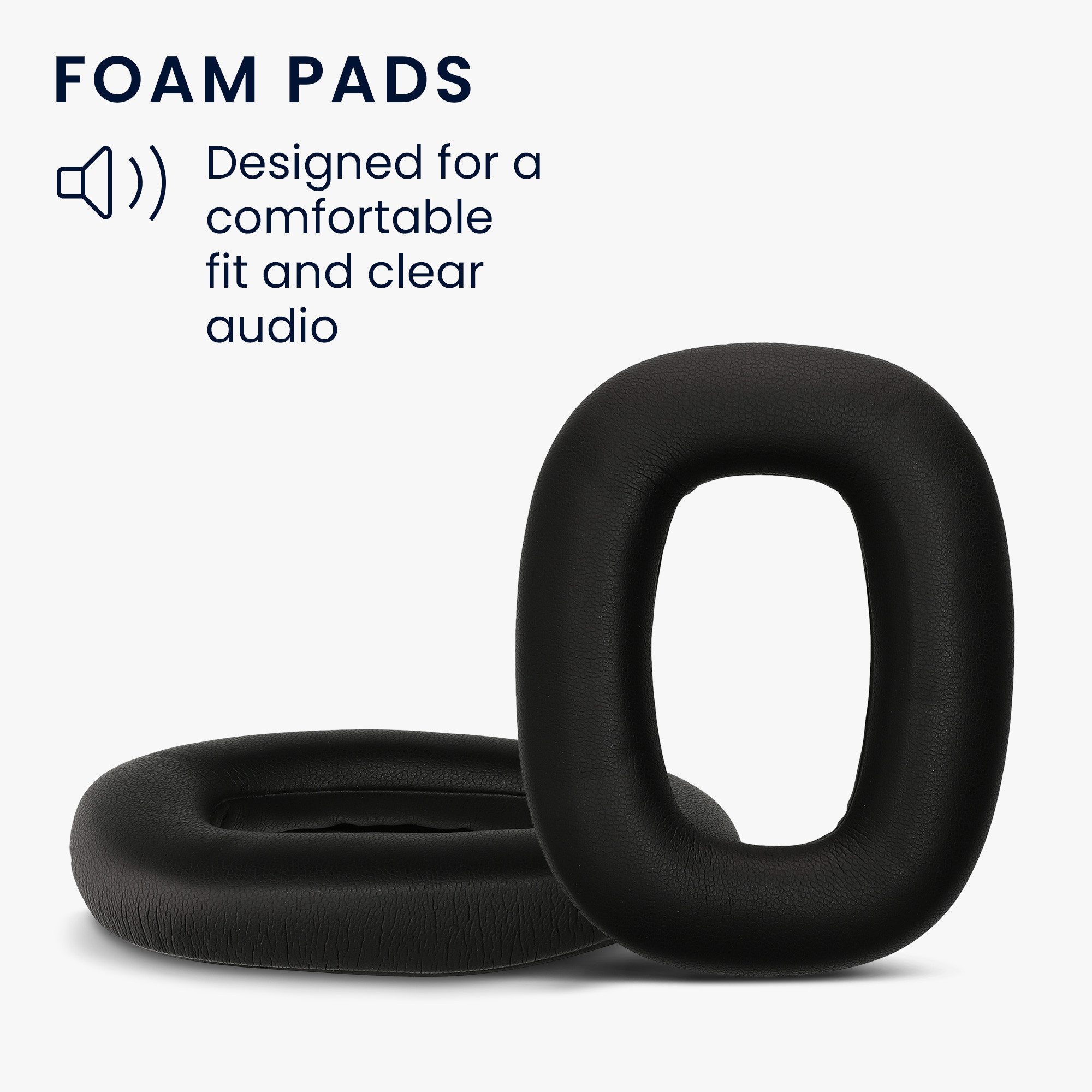 kwmobile 2x Ohr Polster für Logitech G Astro A30 HiFi-Kopfhörer (Ohrpolster Kopfhörer - Kunstleder Polster für Over Ear Headphones)
